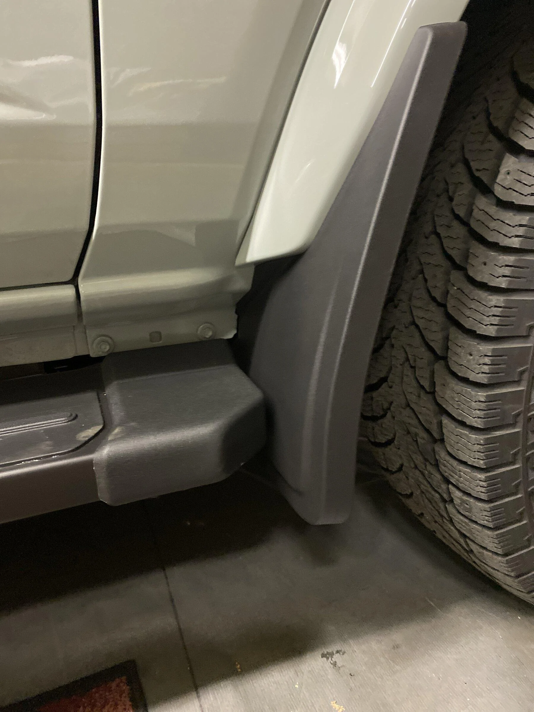 Ford Bronco Front Splash Guards/Mud Flap will NOT fit with Running Board imag