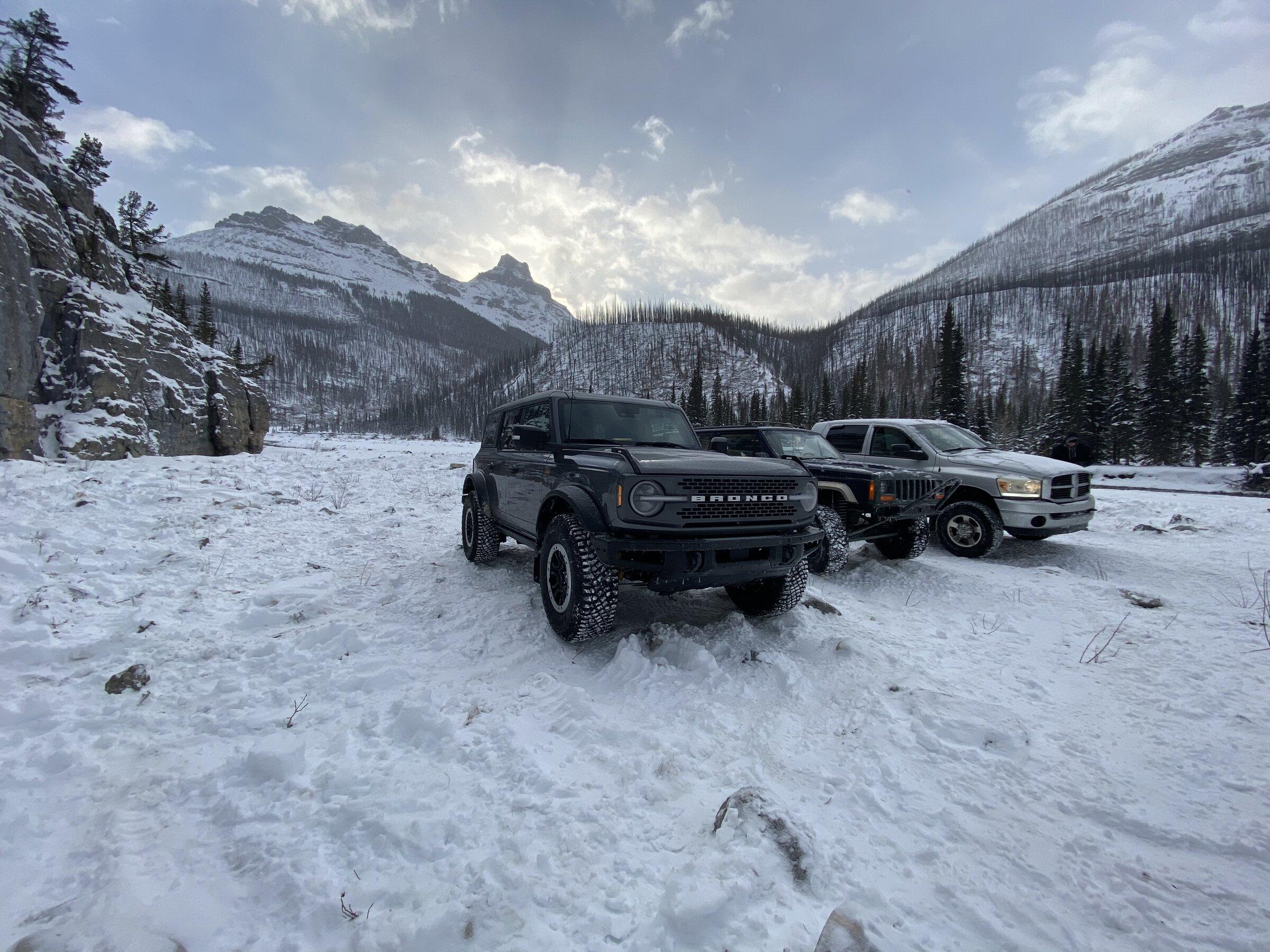 Ford Bronco Badlands Sasquatch snow wheeling local trails 51A45B09-60B0-4F60-A49C-E4A78D0FC43F