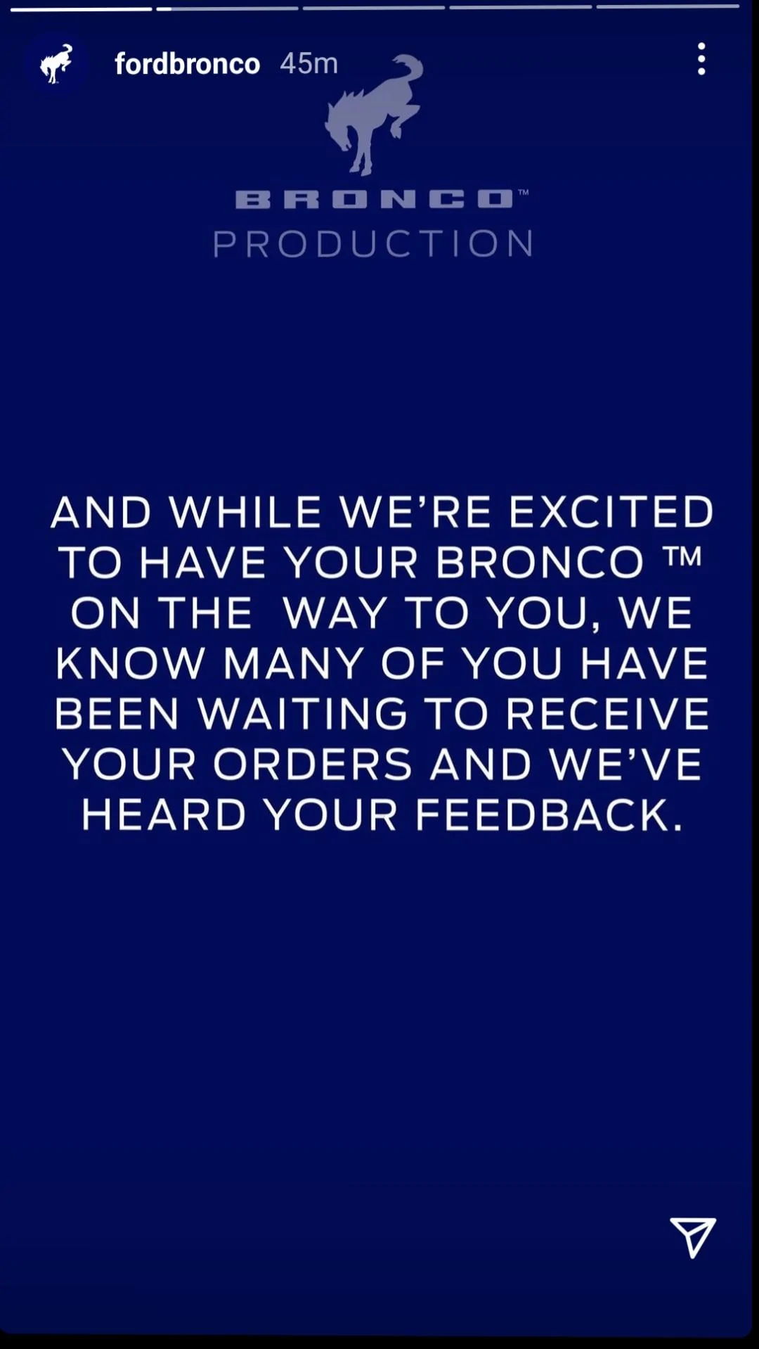 Ford Bronco From Ford: all currently built Broncos at factory have new MIC hardtops and will ship by end of year Screenshot_20211206-124547_Instagram
