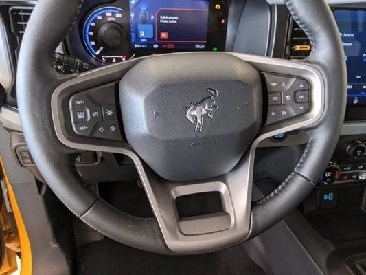 Ford Bronco Leather Wrap for Base Steering Wheel From Wheelskins factory wheel