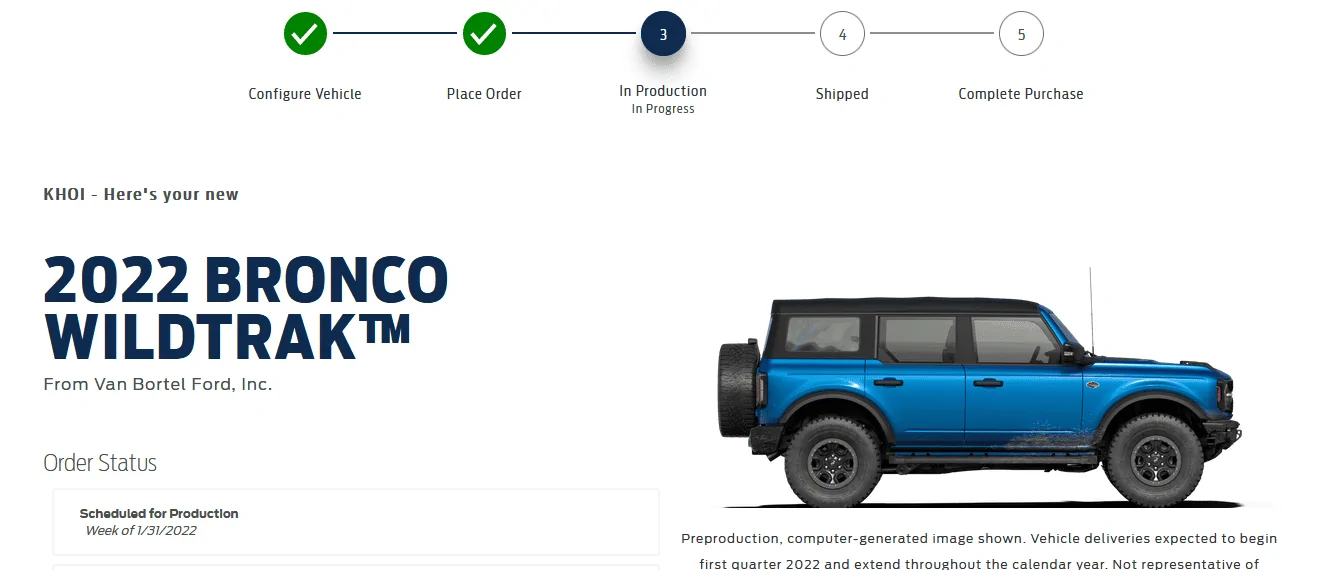 Ford Bronco Production Scheduling Hitting Trackers (12/9) 1639069184151