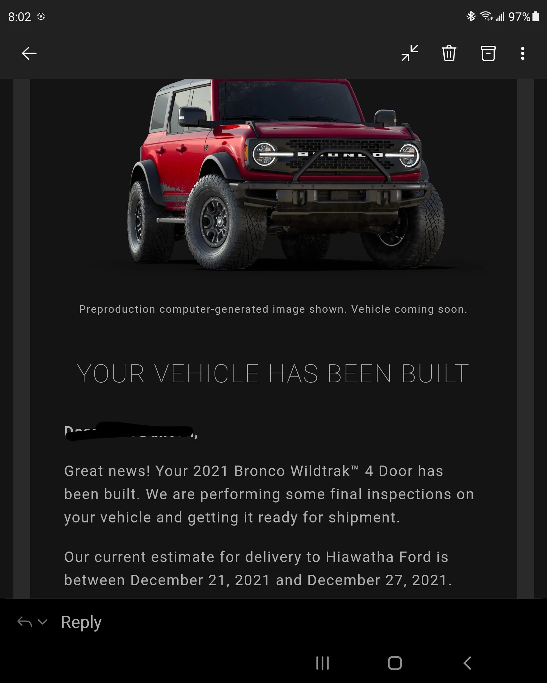 Ford Bronco Production Scheduling Hitting Trackers (12/9) Screenshot_20211209-080221_Outlook~2
