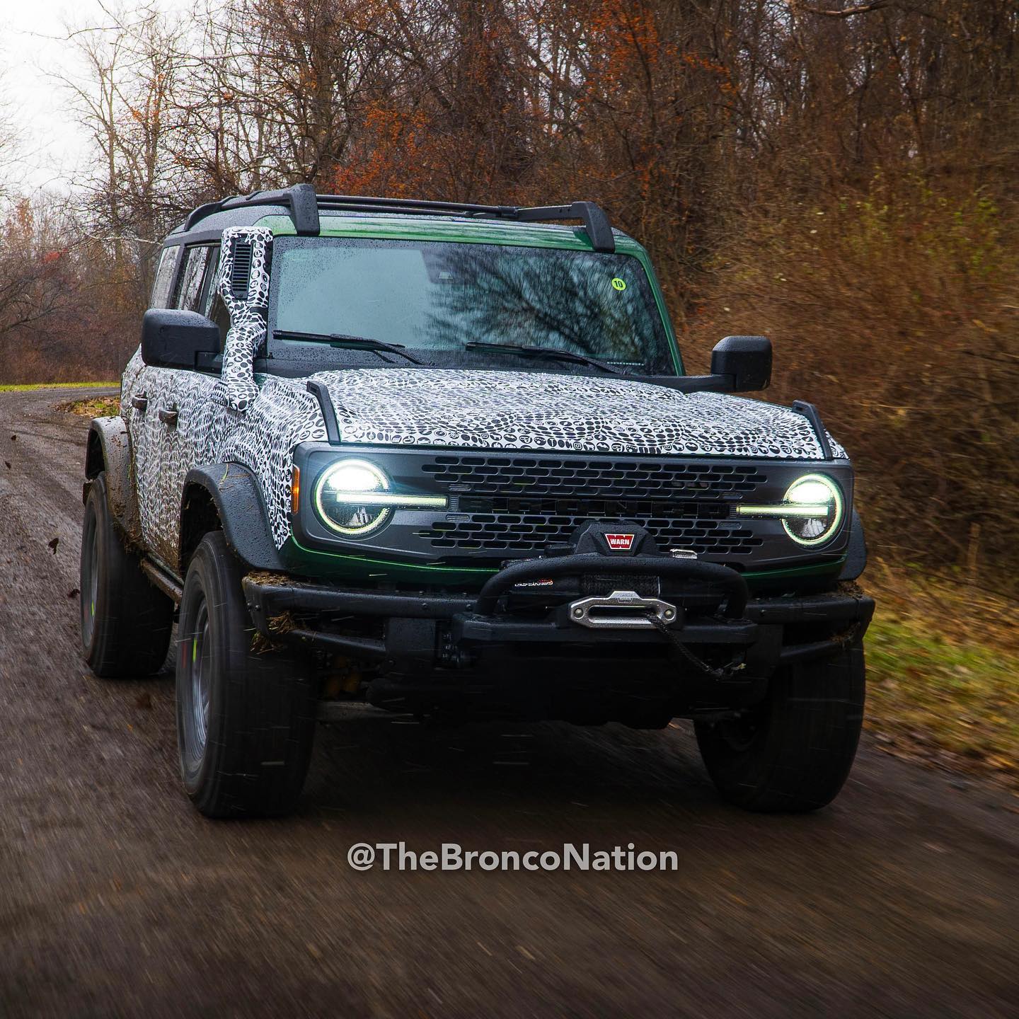 Ford Bronco Everglades Bronco Teaser Photos Reveal Square Fenders, Snorkel and Wheel Design 265202078_451754283052732_1622257590461423172_n