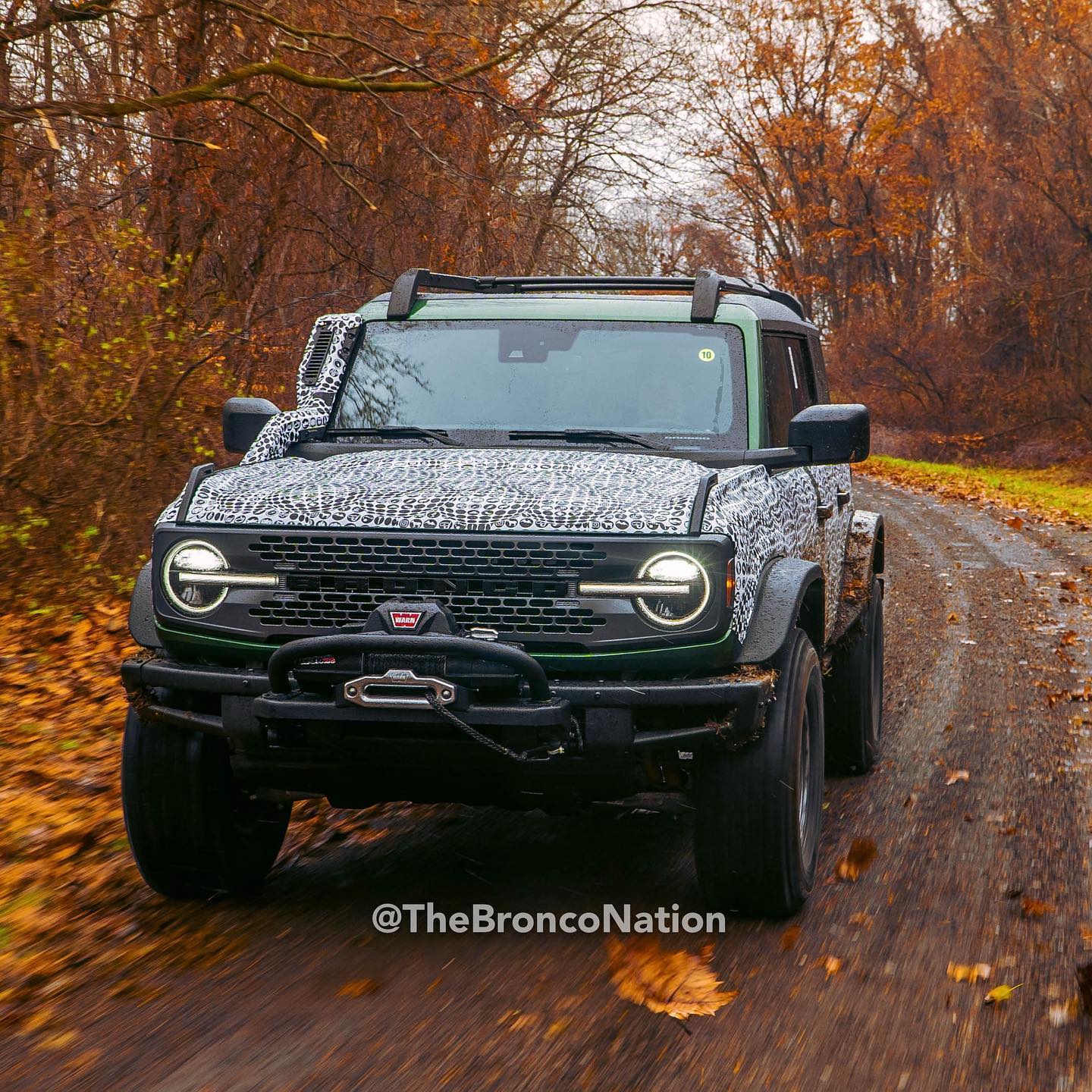 Ford Bronco Everglades Bronco Teaser Photos Reveal Square Fenders, Snorkel and Wheel Design 262436966_451754293052731_1488957397442244074_n