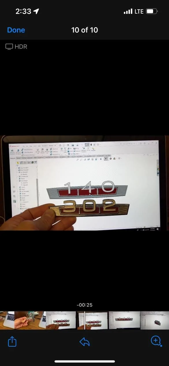Ford Bronco My custom retro engine badge for front fender 86BFE22D-886A-42D7-AEB5-84600D170C53