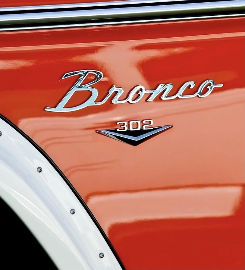 Ford Bronco My custom retro engine badge for front fender 31F1CB53-E6E3-4D7F-A563-5521DF79B8FC