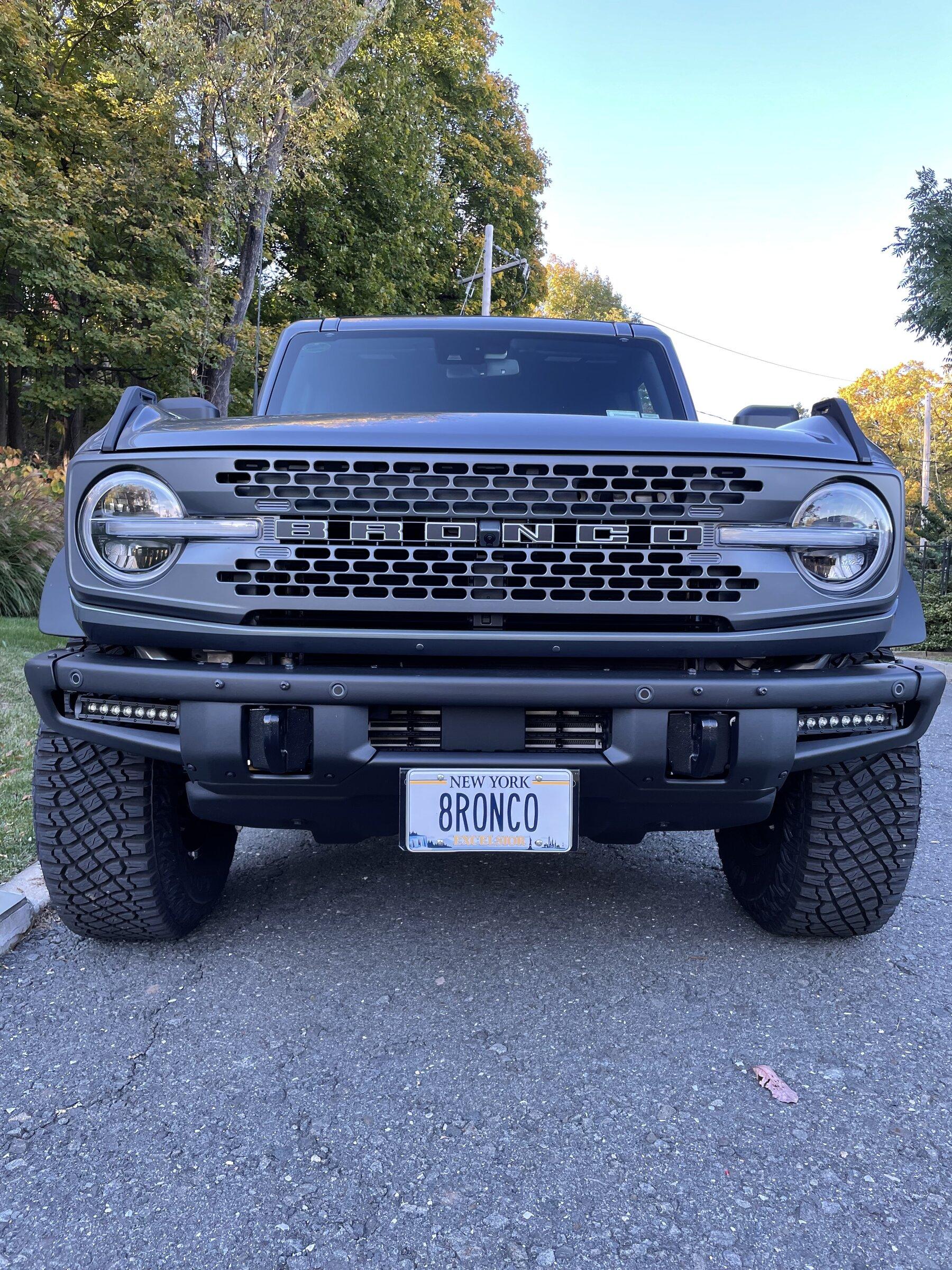 Ford Bronco Lights installed in grill and bumper (Outer Banks) 385B5FBD-109B-4B37-AFB9-195A8F47E218