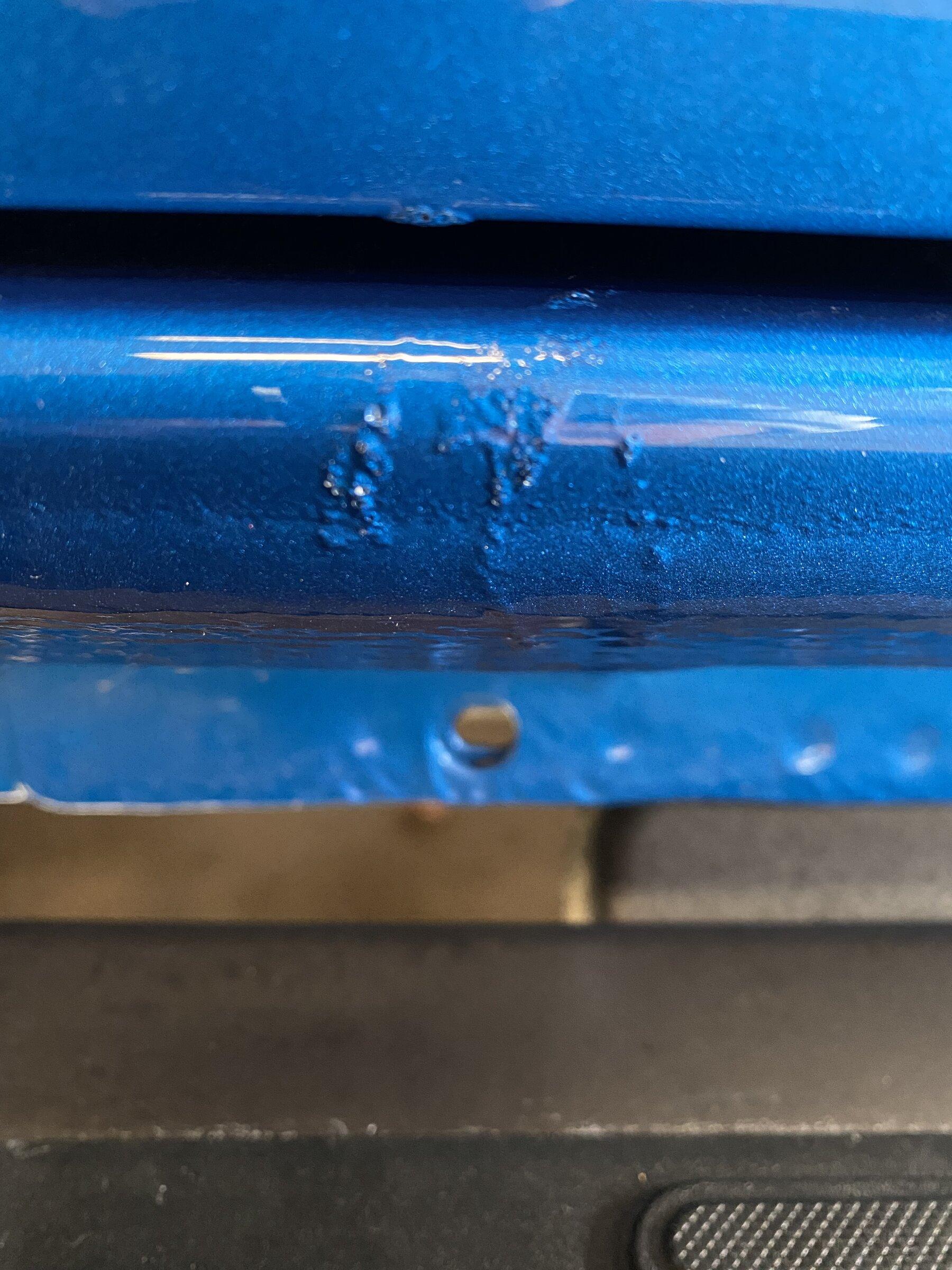 Ford Bronco Nice weld! Bronco Paint Flaw