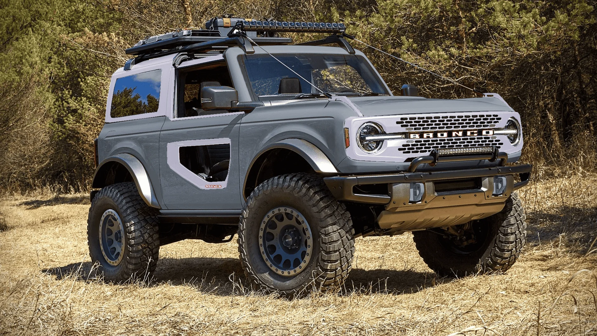 Ford Bronco Different Trims with 33s and Sasquatch Renderings badsquatch_area51_acc_cactus_gray_whit