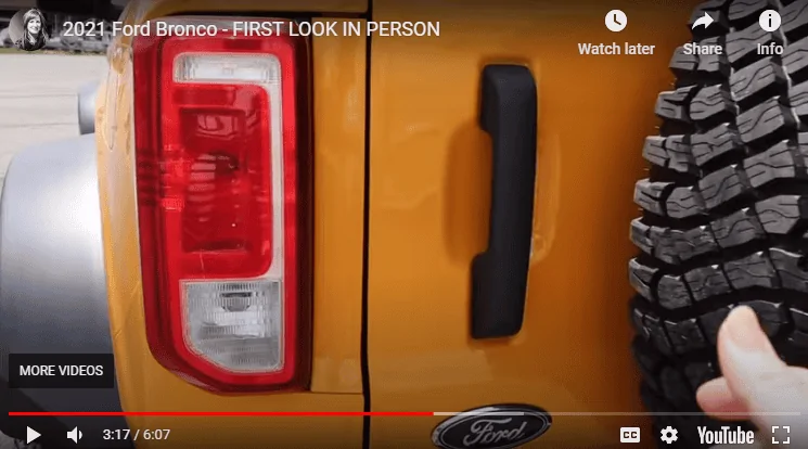 Ford Bronco Tail lights: tail as turn, or separate bulb? taillight