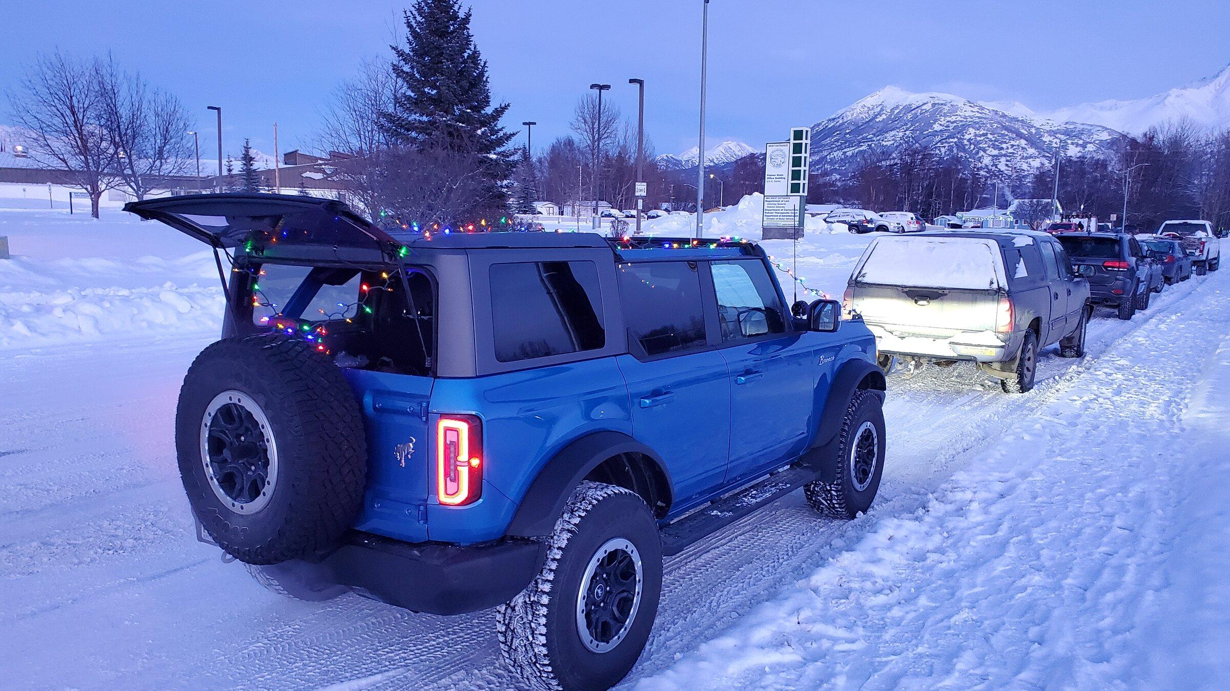 Ford Bronco First time going topless in 3 degrees F 20211211_160857