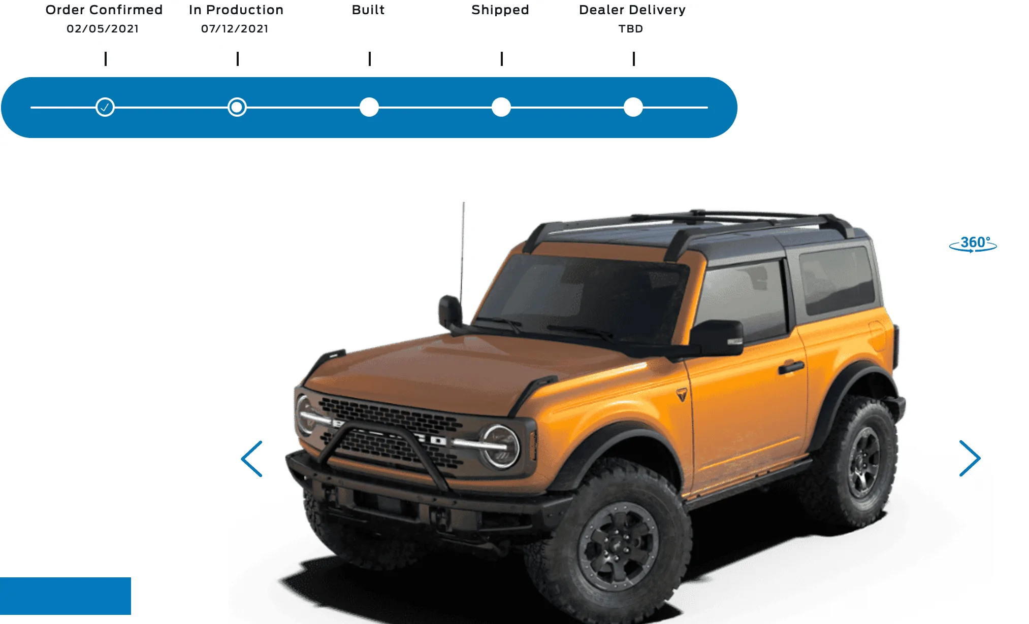 Ford Bronco *** DIRT MOUNTAIN Broncos - Built, Shipped, Delivered Tracker*** Capture d’écran, le 2021-10-30 à 20.59.42