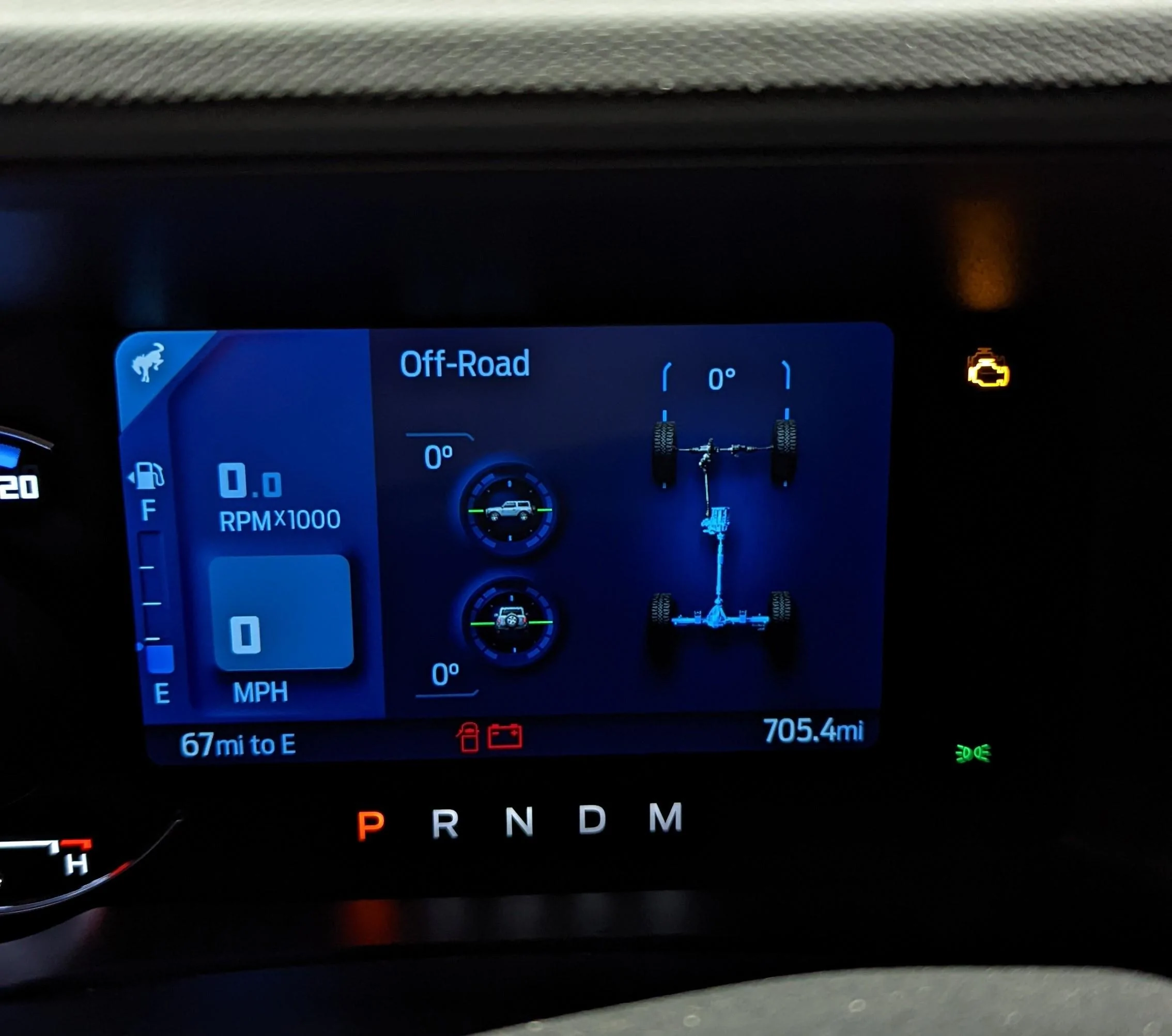 Ford Bronco Question about Instrument Cluster Display PXL_20211212_220006575