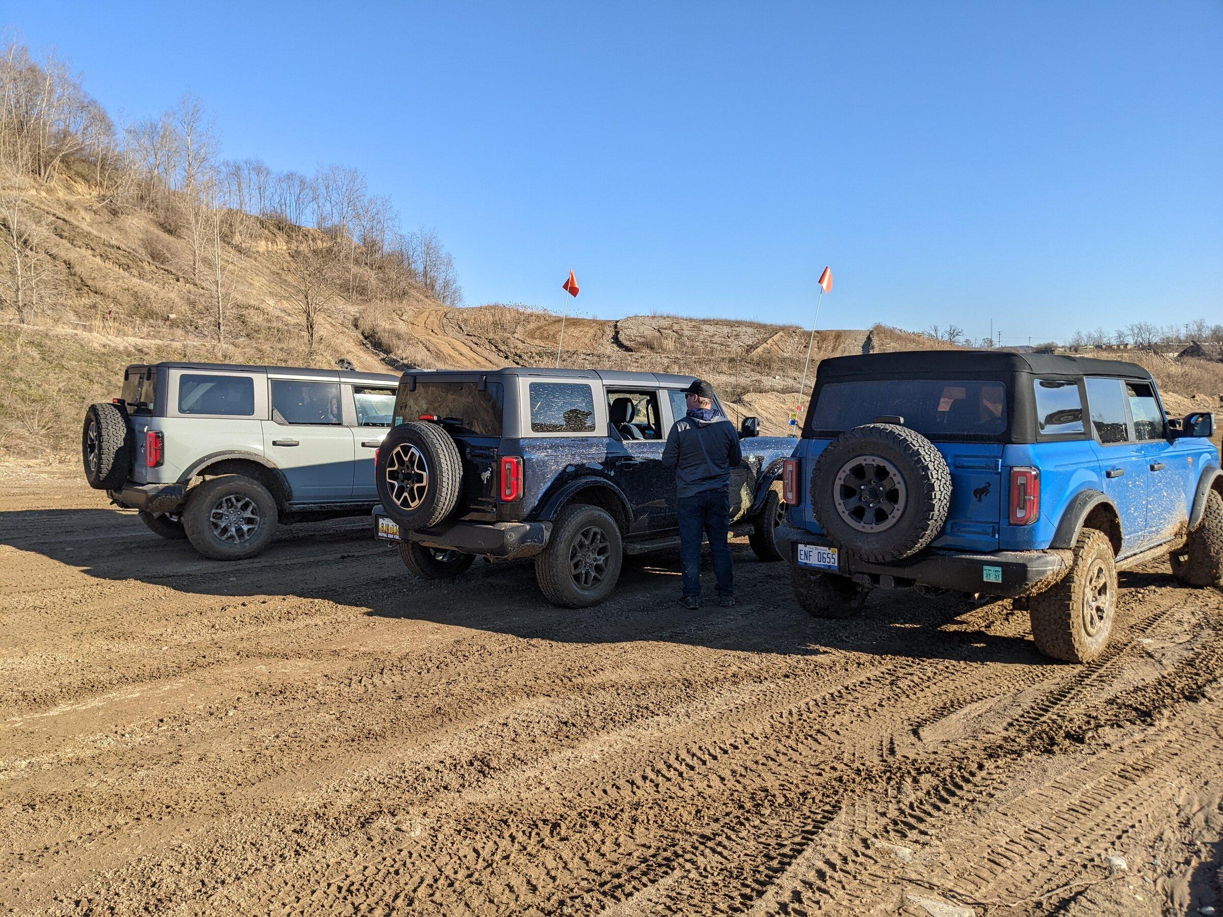 Ford Bronco BRONCO take over at Holly Oaks ORV park! PXL_20211212_190323113