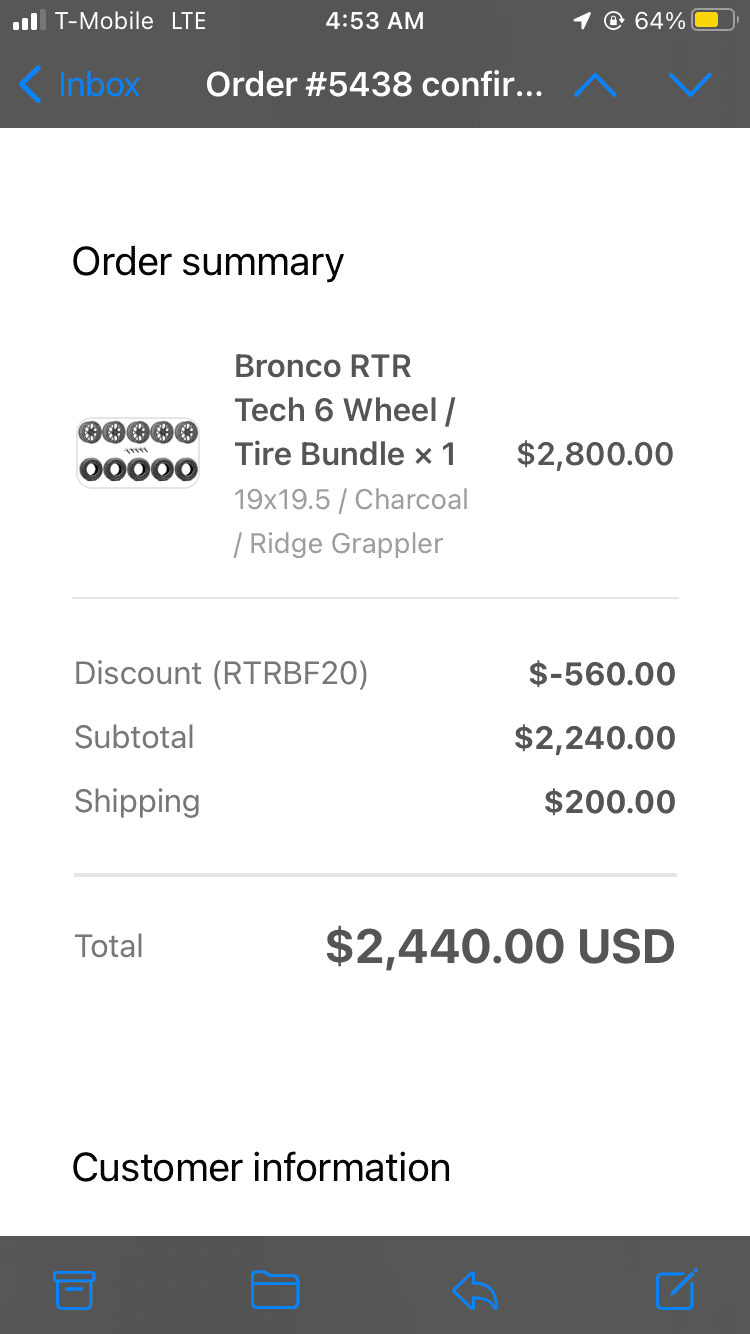 Ford Bronco $950 RTR 6 bronco wheels 43EE1A24-E657-4AAA-A63C-2D502C4C59BE
