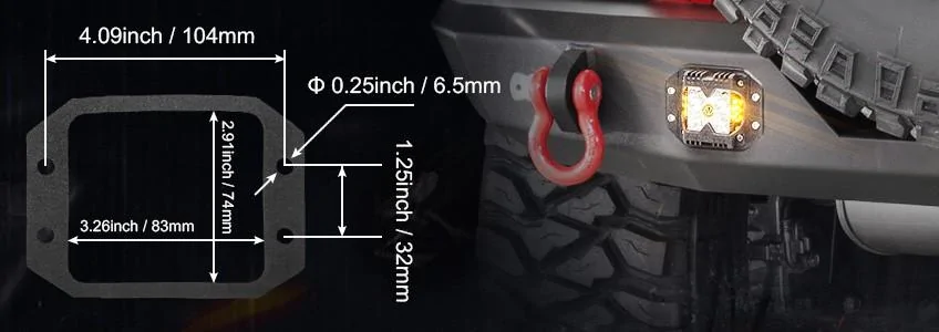 Ford Bronco Base bumper, flush pods? fogs