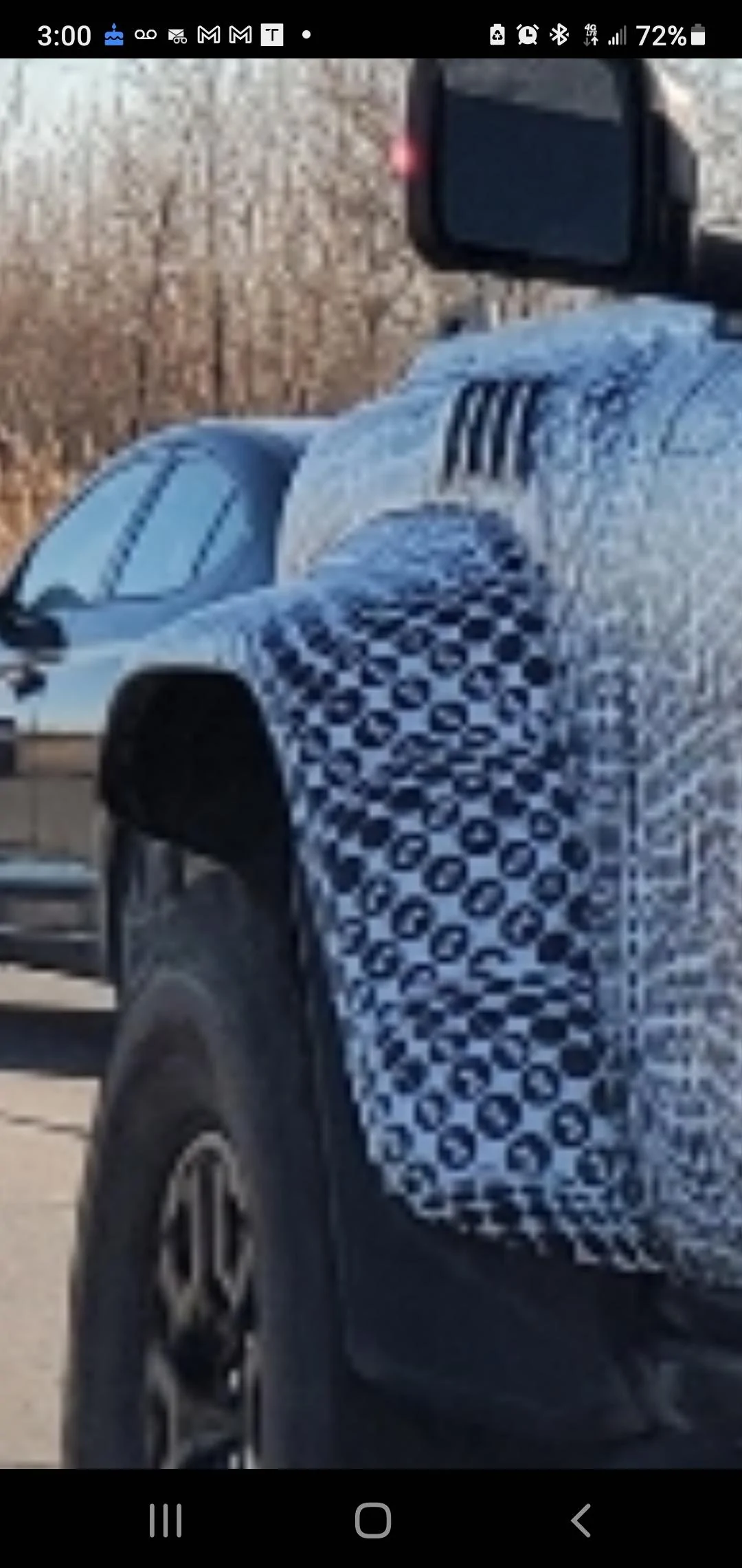 Ford Bronco Bronco Raptor spotted in Detroit with clear look at fender gills Screenshot_20211217-150054_Messages