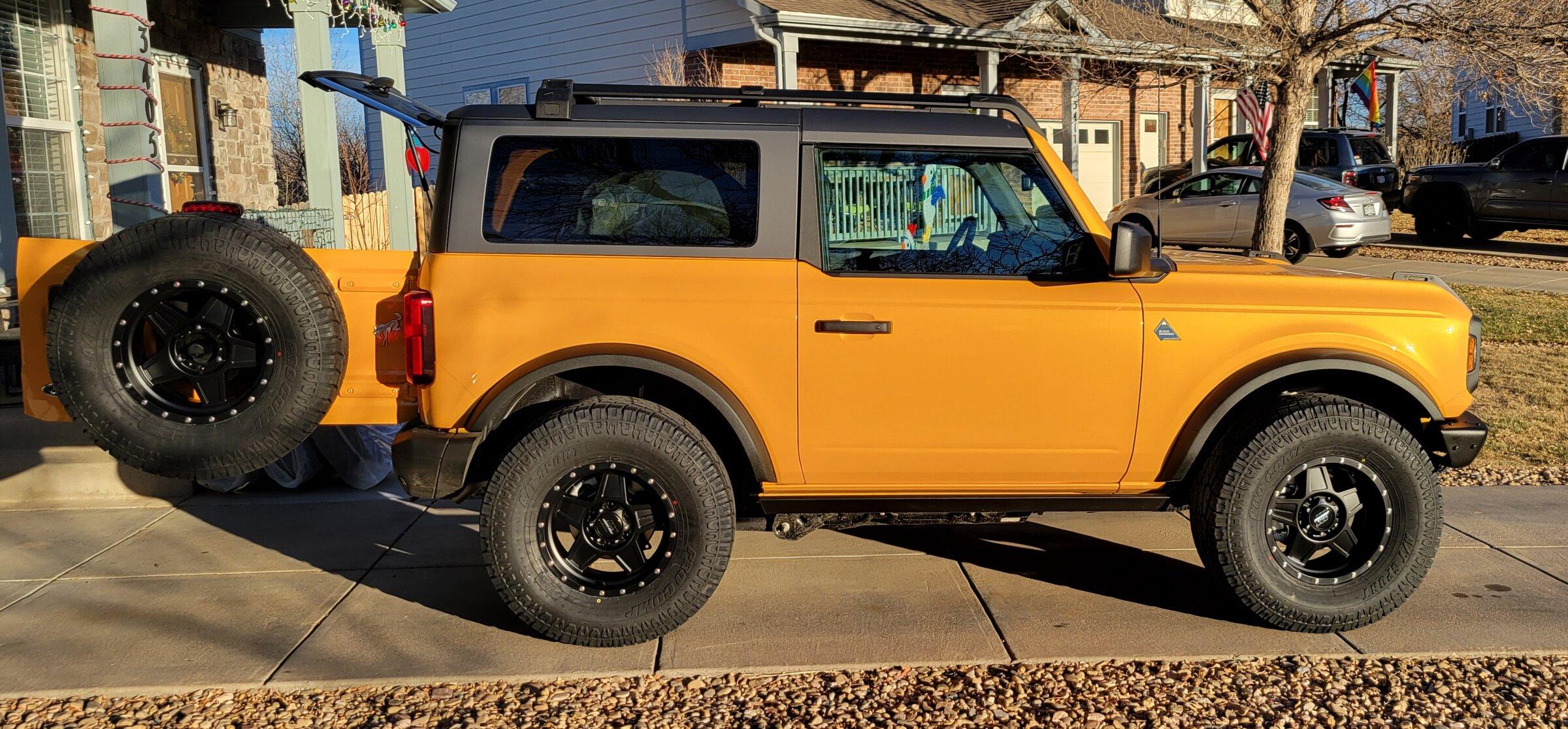 Ford Bronco Show us your installed wheel / tire upgrades here! (Pics) 20211214_153851