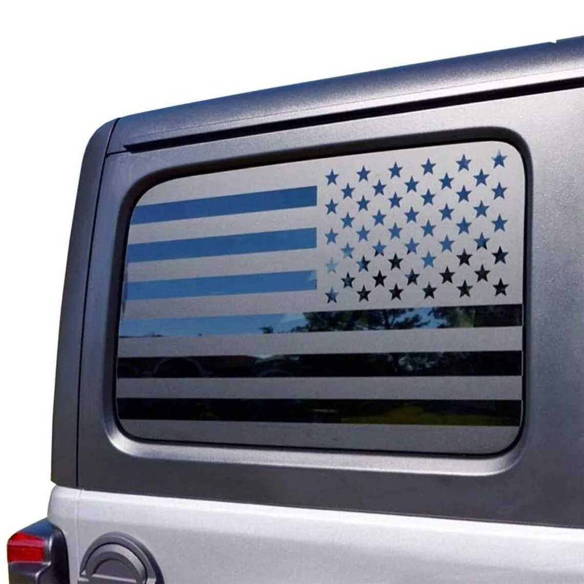 Ford Bronco 2 door rear side window measurement? jeep side window flag