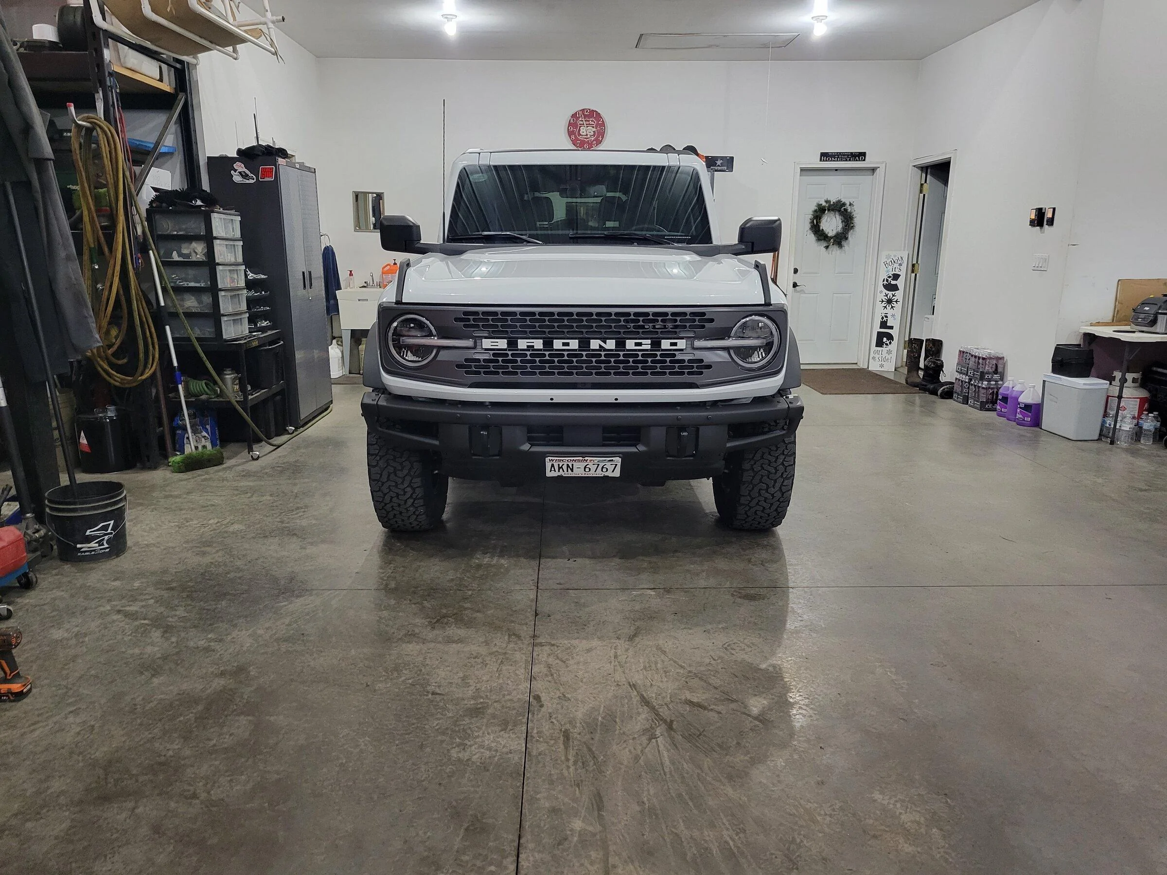 Ford Bronco License plate relocation DIY 20211218_145700