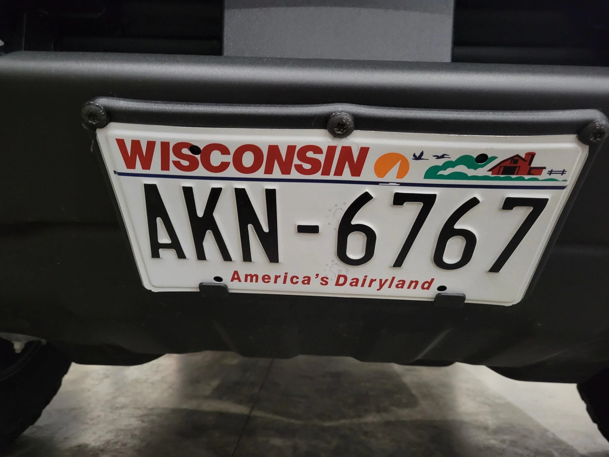 Ford Bronco License plate relocation DIY 20211218_145619