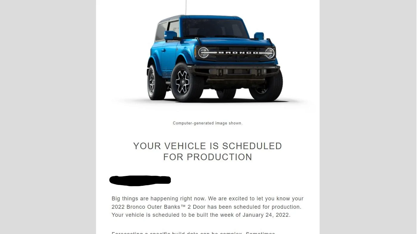 Ford Bronco 🛠 01/24/22 Build Week Group Bronco Build
