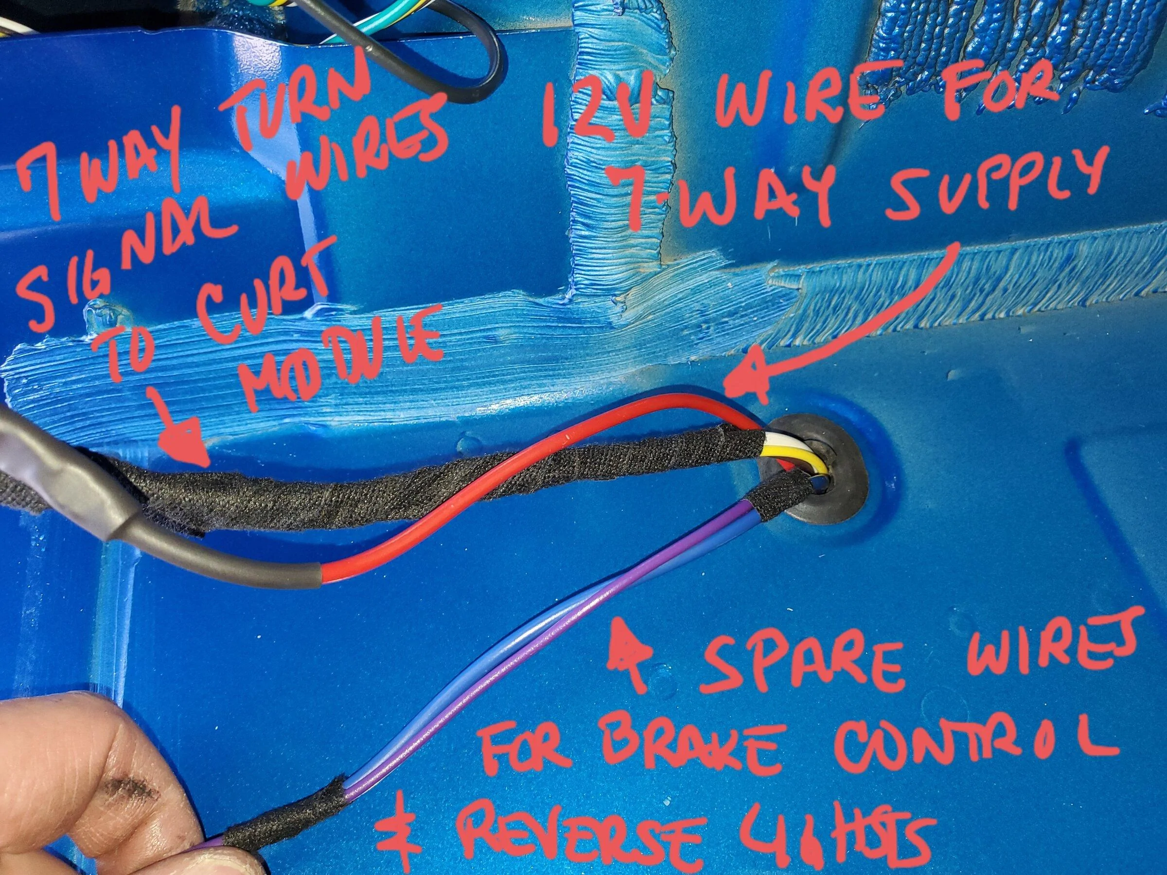 Ford Bronco Curt Plug-and-Play No-Splice Trailer Wiring Harness Out For Bronco 20211129_132505