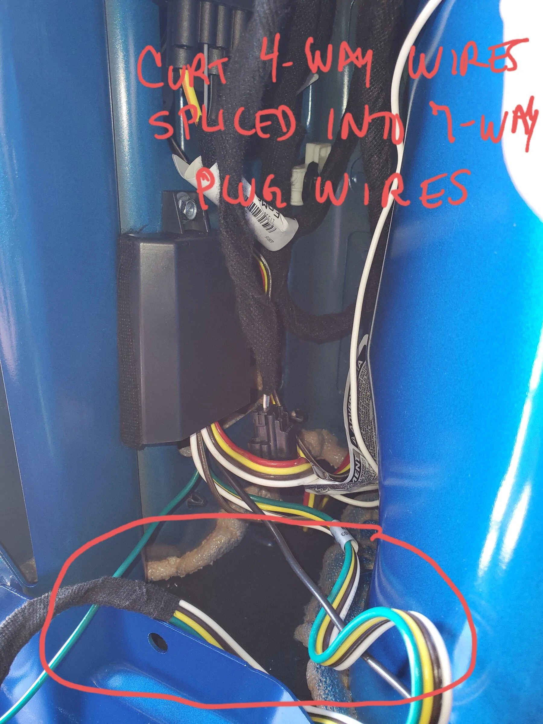 Ford Bronco Curt Plug-and-Play No-Splice Trailer Wiring Harness Out For Bronco 20211129_132523