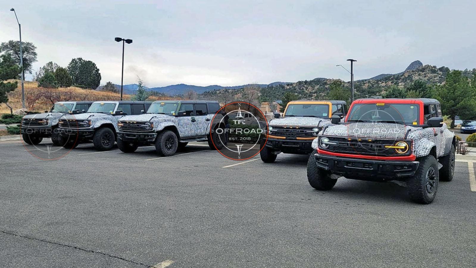 Ford Bronco [UPDATED W/MORE PICS] 5 Bronco Raptors Spotted in Lightning / Velocity Blue, Black, Eruption Green, Code Orange E3870474-9622-4892-B273-F374077265E4