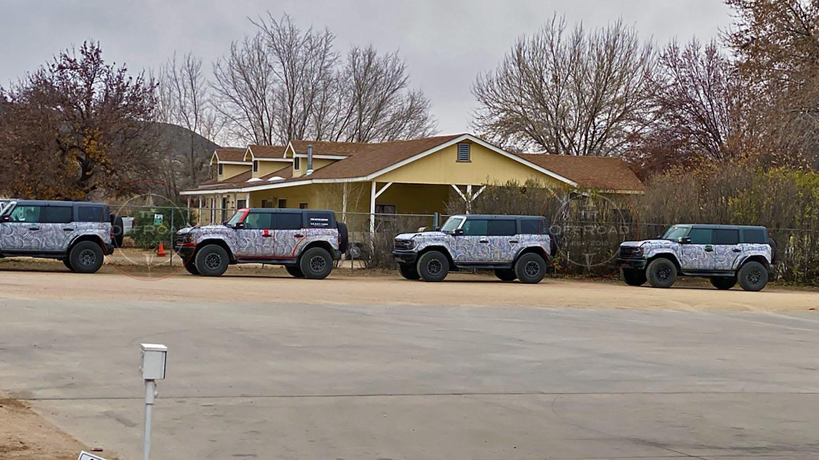 Ford Bronco [UPDATED W/MORE PICS] 5 Bronco Raptors Spotted in Lightning / Velocity Blue, Black, Eruption Green, Code Orange 99868E7B-610D-4067-AA70-7C34899A5673