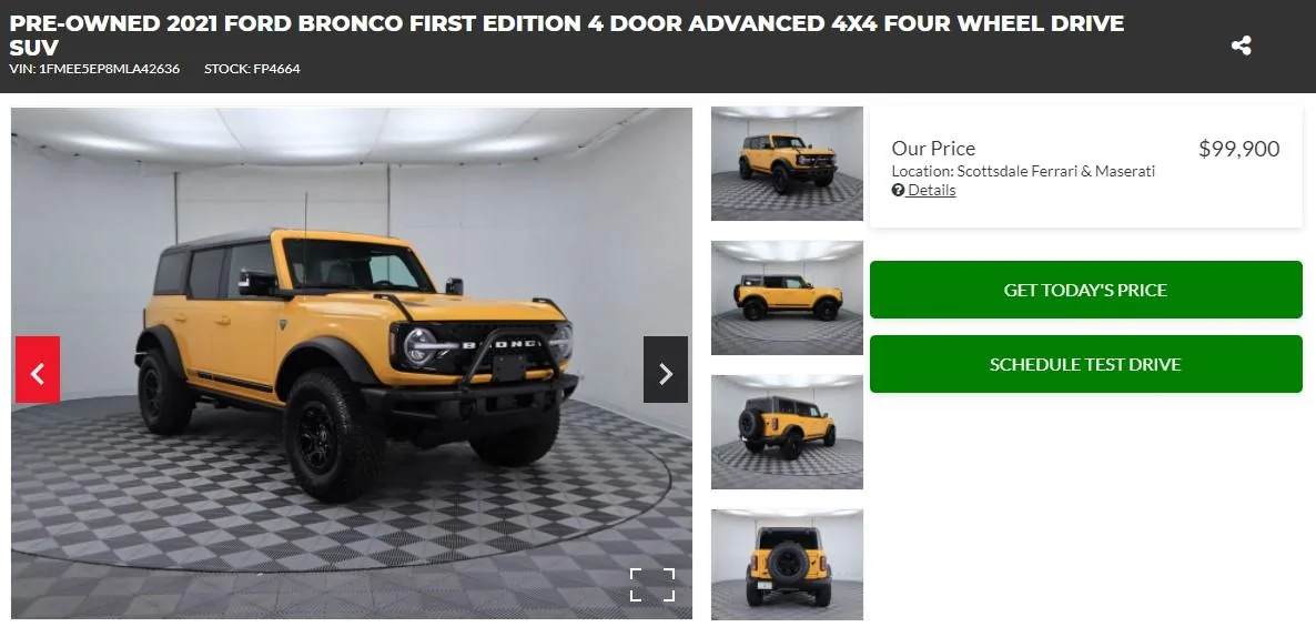 Ford Bronco Used for 100K.... BRONCO