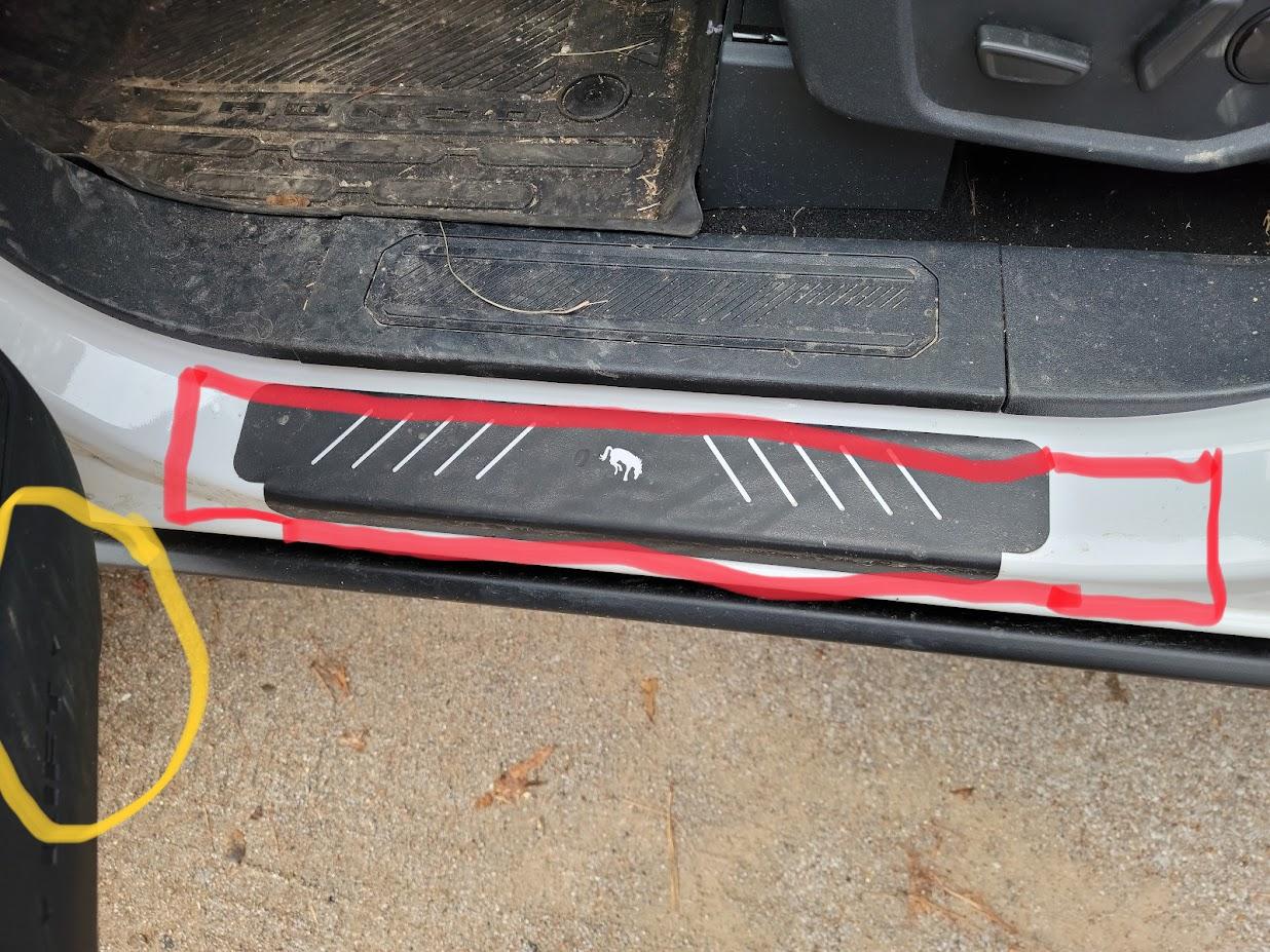 Ford Bronco Door Sill Protection FF584755-A8F6-4568-ADF3-EC8FEE307374