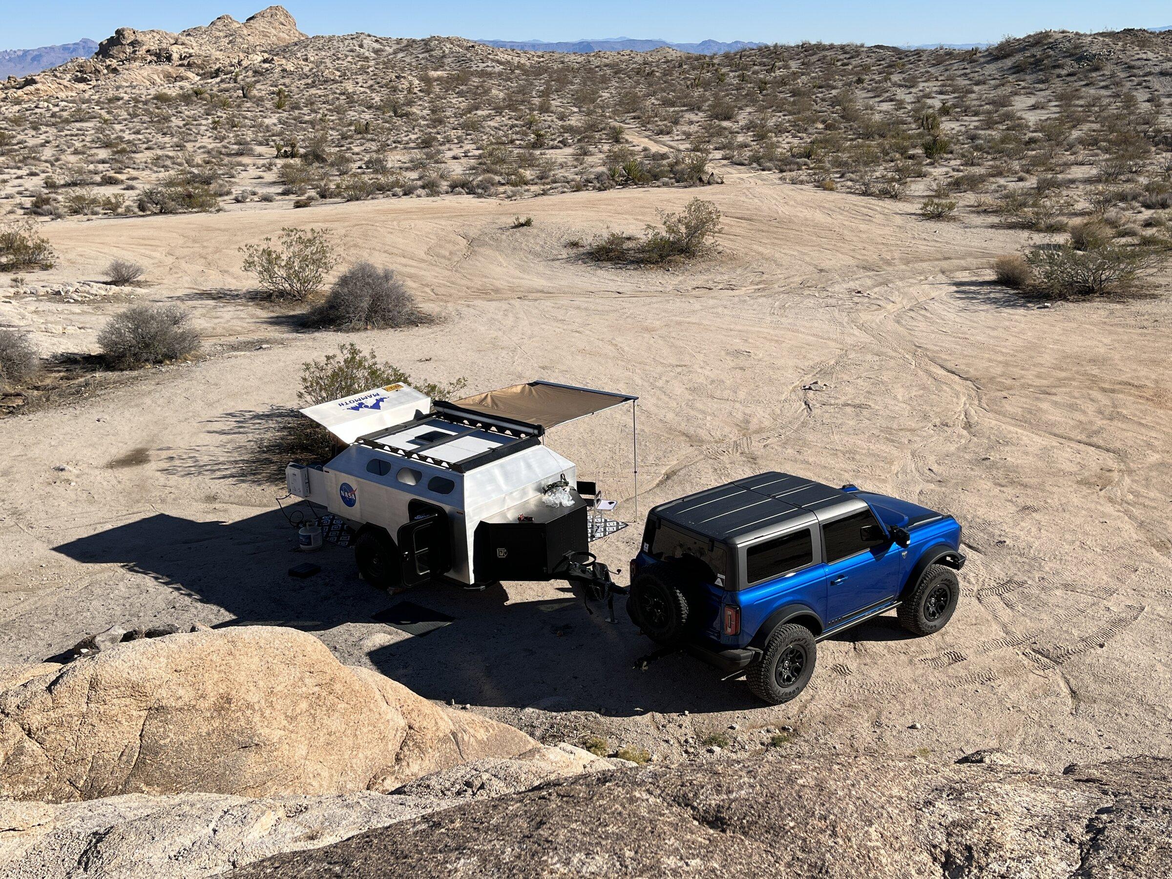 Ford Bronco 2 door towing performance - my experience with Mammoth Overland Trailer C9270796-5964-4498-85DA-F5184A1F7F63