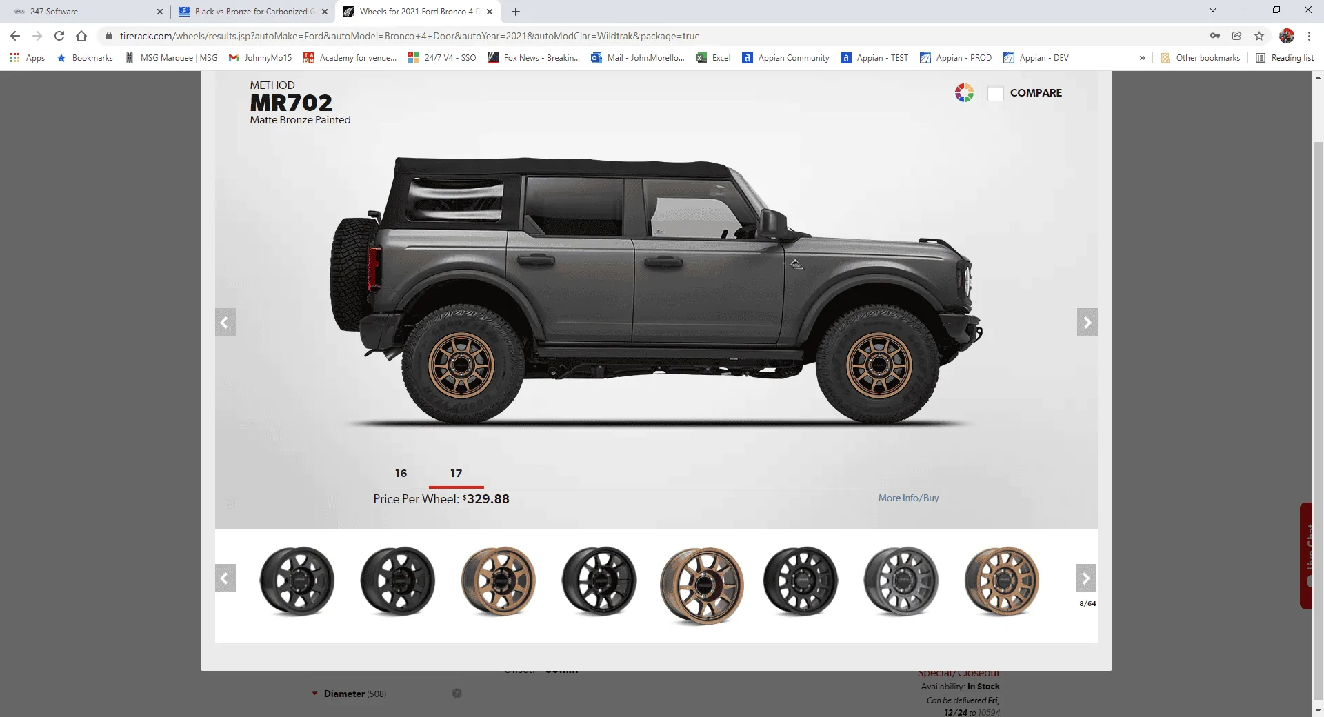 Ford Bronco Black vs Bronze for Carbonized Gray? 1640203713481