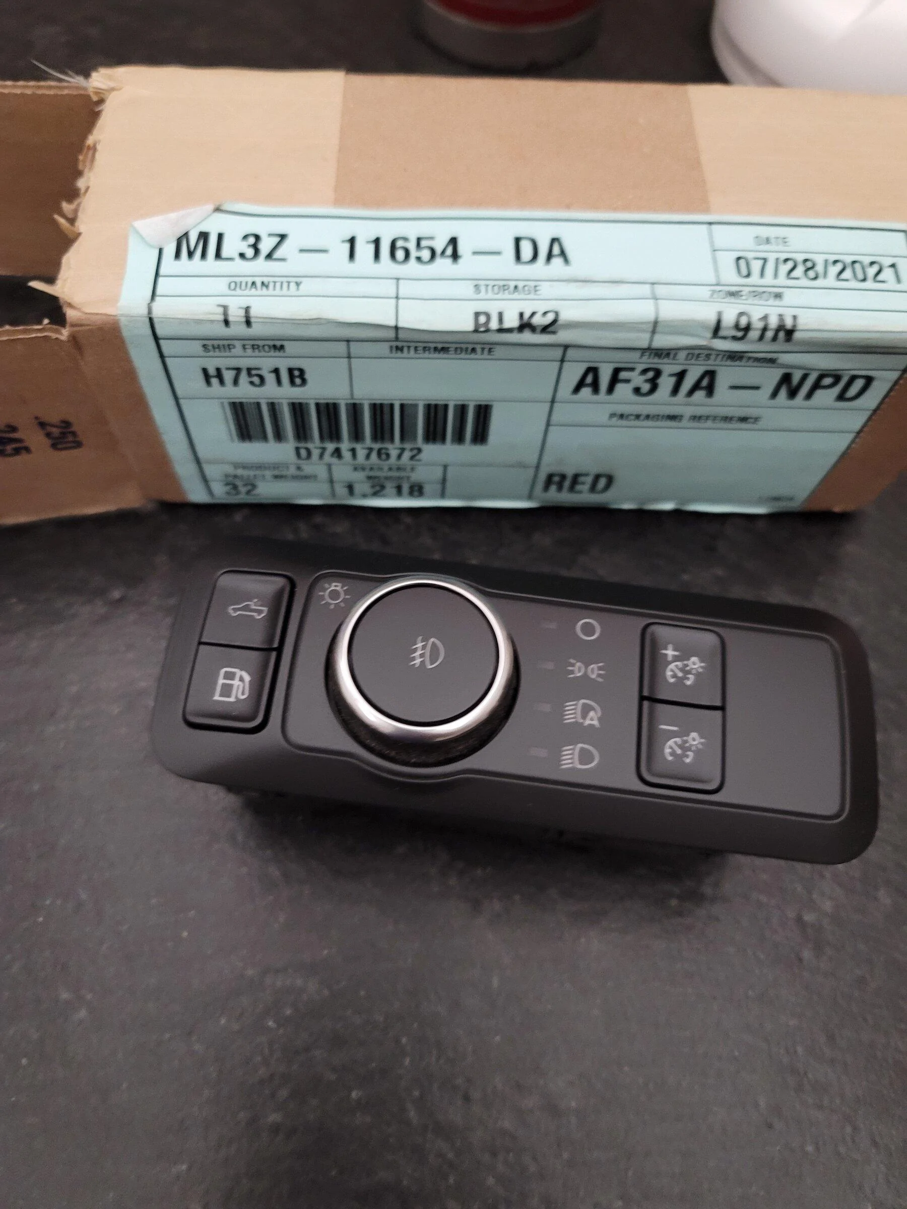 Ford Bronco Factory Fog Light Switch 20211222_185833