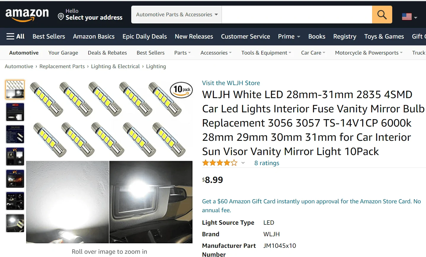 Ford Bronco What bulb is this? (Vanity Mirror) 1640224363053