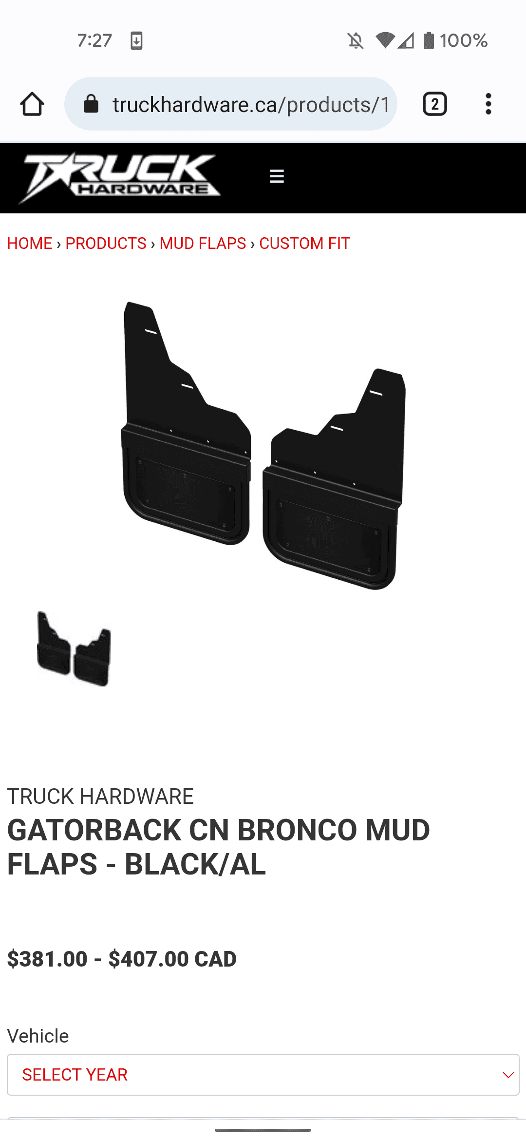 Ford Bronco Mudflaps - Gatorback w/o plate Screenshot_20211223-072752