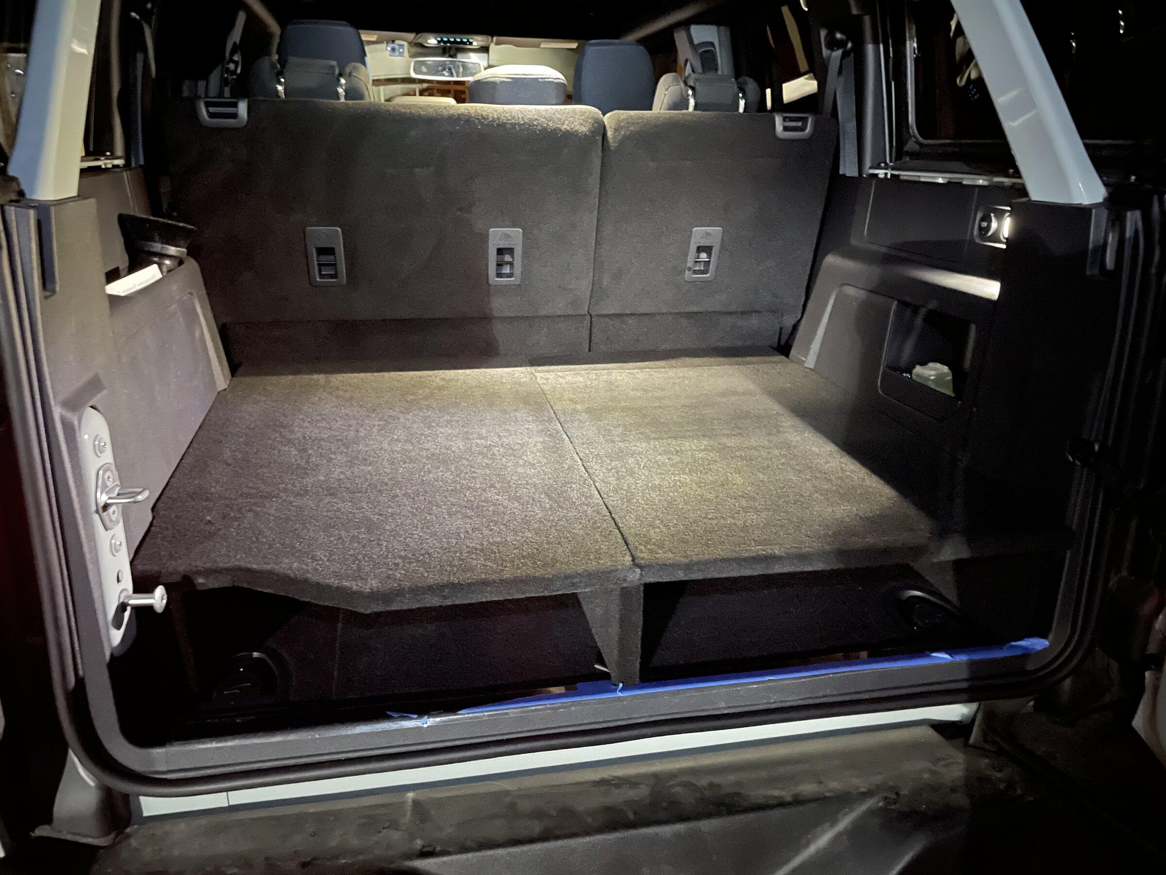 [DIY] $28 trunk storage shelf for 4 door Broncos. No cutting required ...