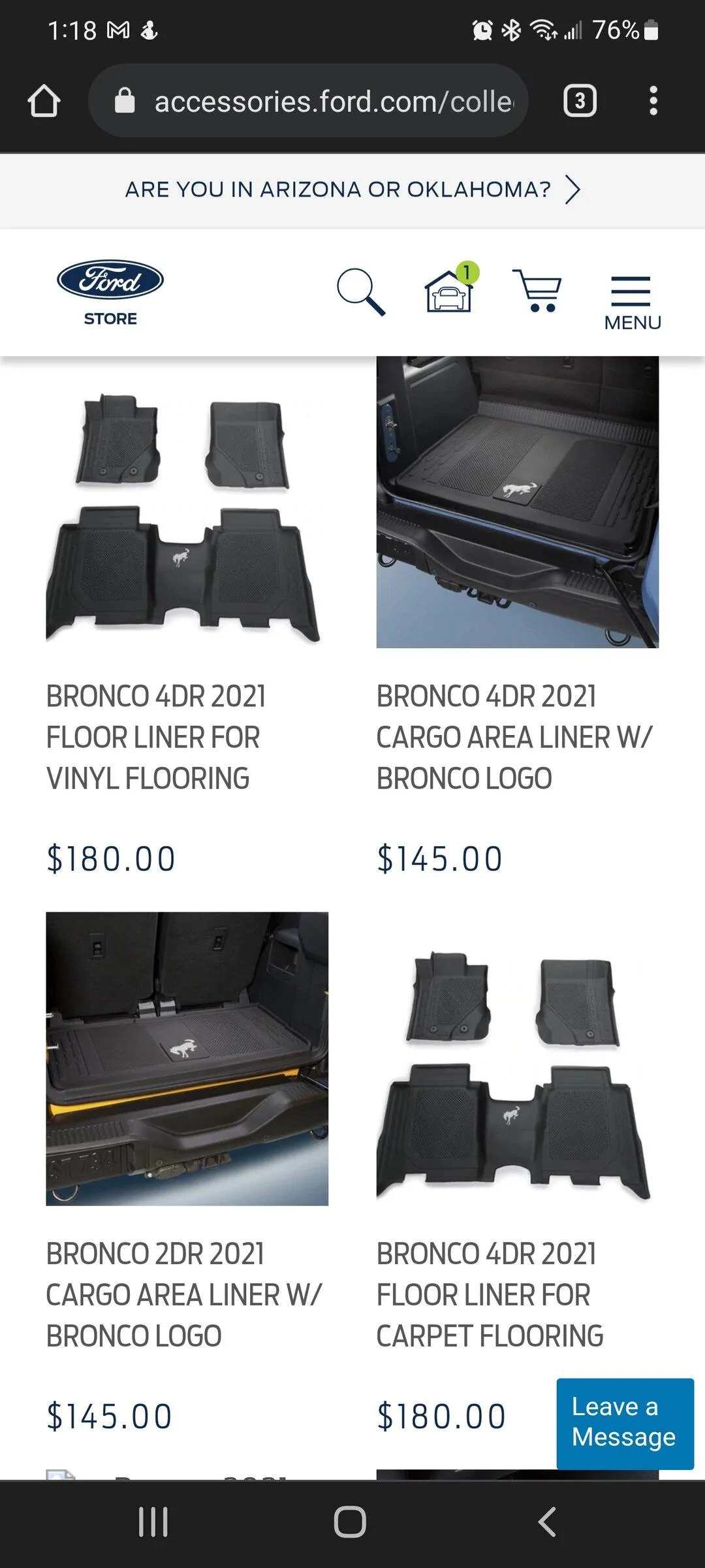 Ford Bronco Floor mat confusion - help! Screenshot_20211224-011803_Chrom