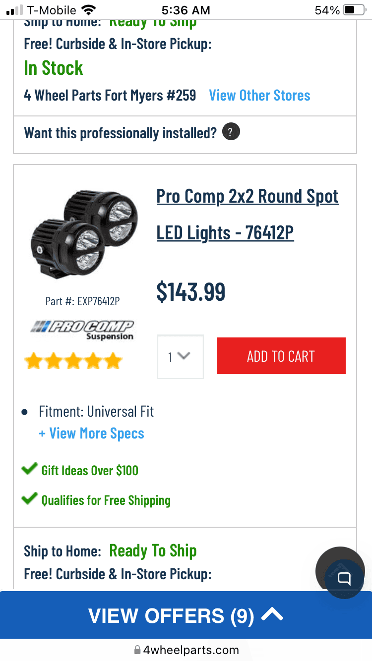 Ford Bronco Modular Bumper Round Pocket Lights... 0D3BDD51-5986-4A1F-8752-08A34CC39B5B