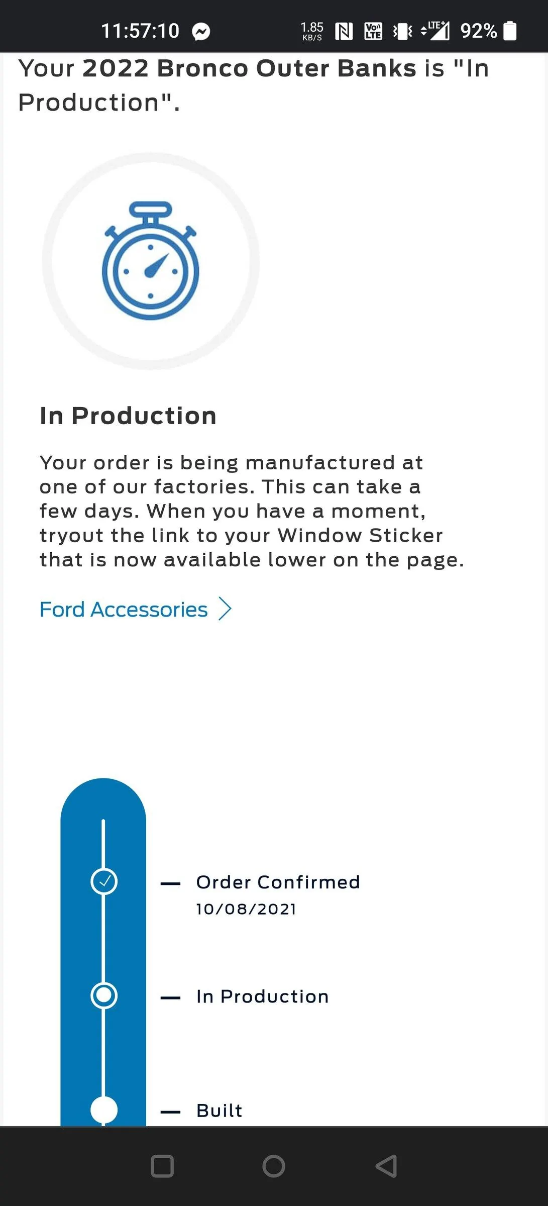 Ford Bronco 🛠 1/3/22 Build Week Group Screenshot_20211224-115711