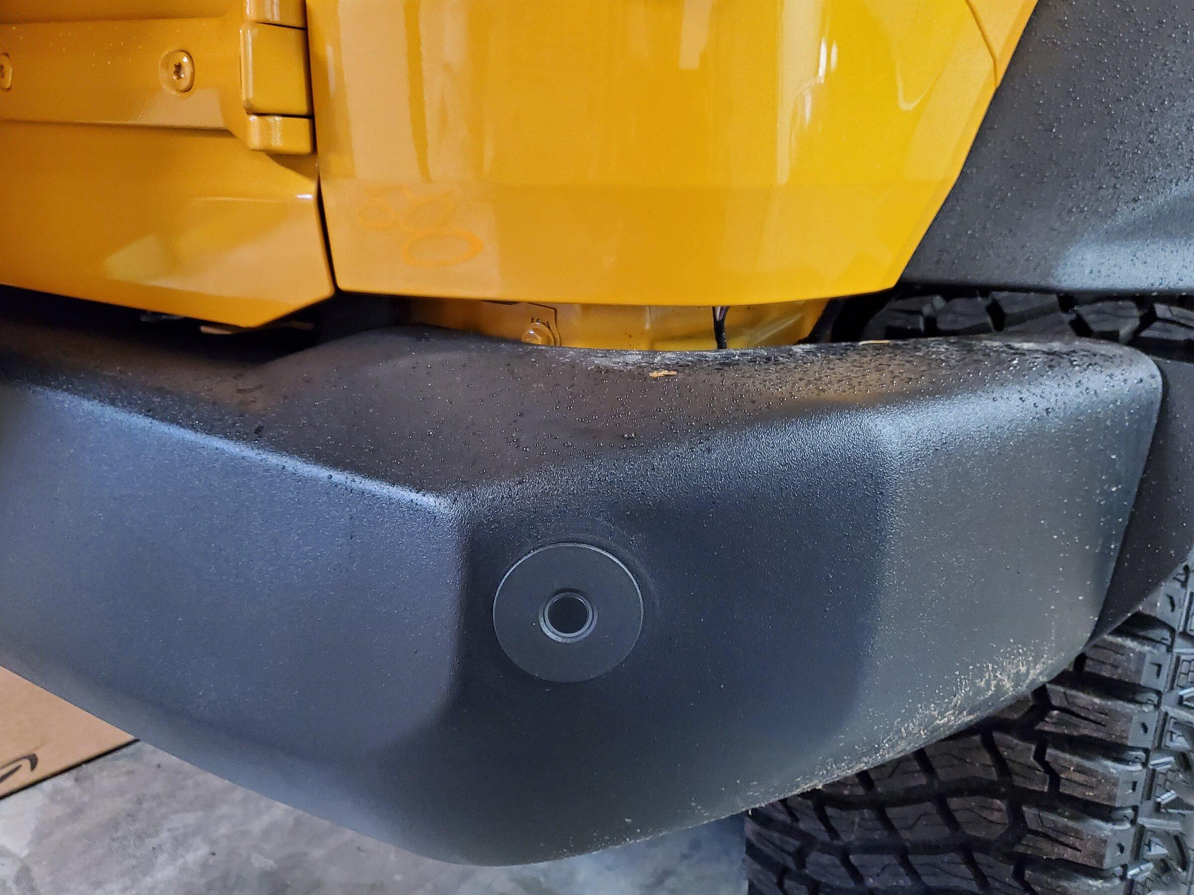 Ford Bronco Back bumper gap - 1 inch 20211224_131953