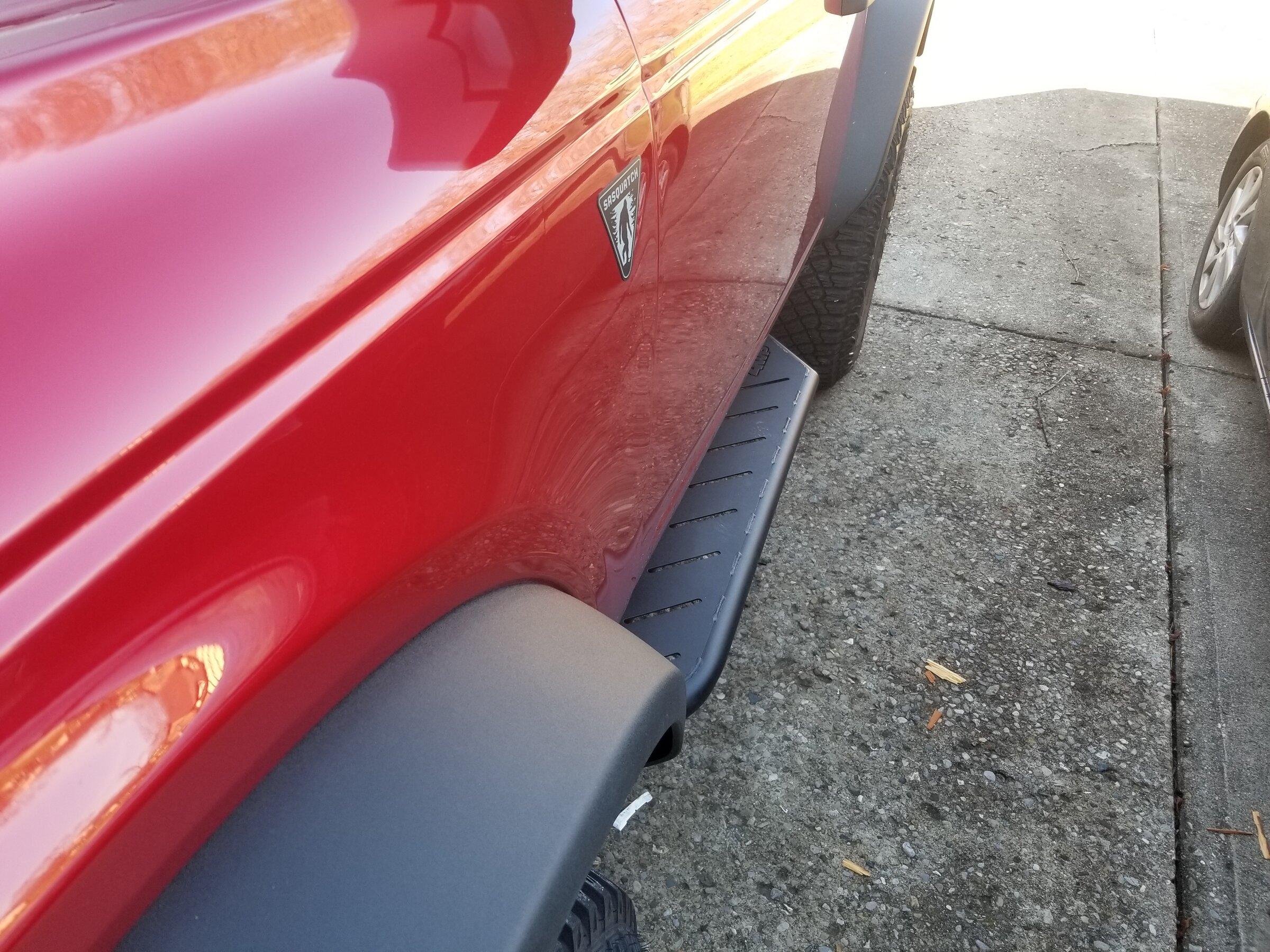 Ford Bronco Rock Rails, Side Steps, and Sliders. 20211226_115114