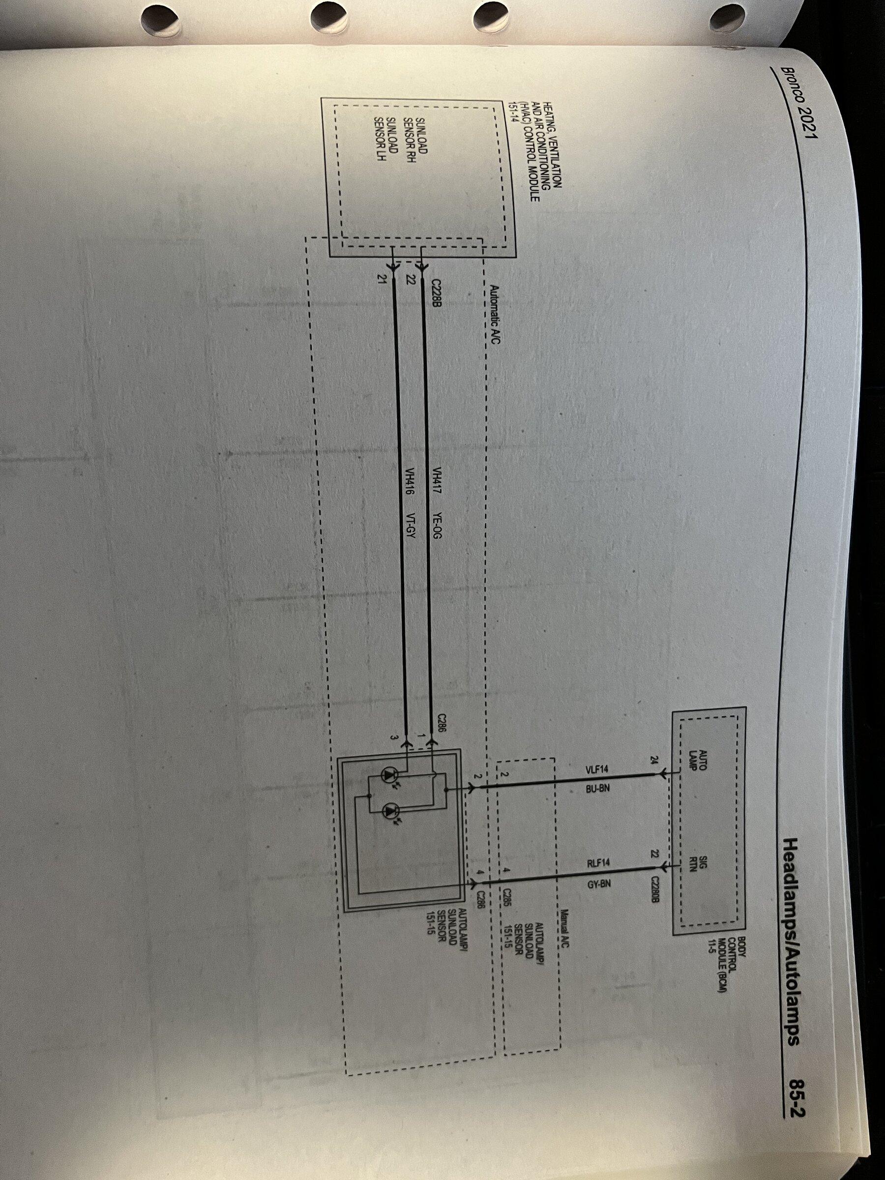 1991 Ford Bronco F150-F350 and Super Duty Factory Foldout Wiring Diagram, image size:1800x2400