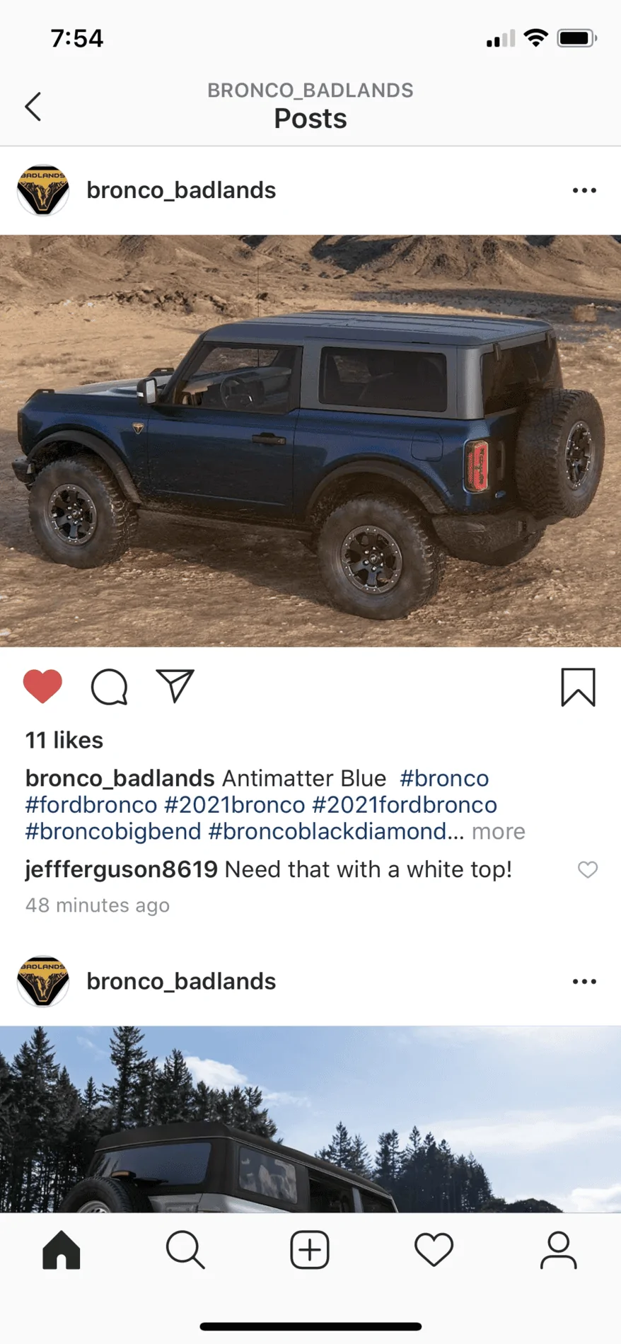 Ford Bronco Antimatter Blue Thread B204F29C-F0BE-4B41-A13C-DDD64254A33E