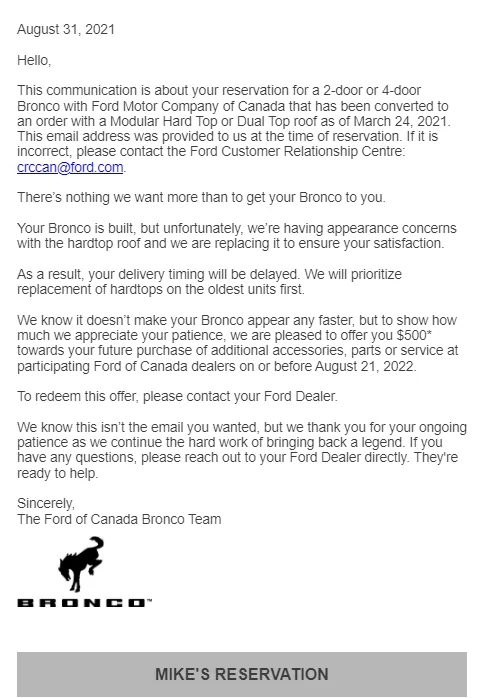 Ford Bronco Got my Ford Pass Reward (Sorry) Points! Captur