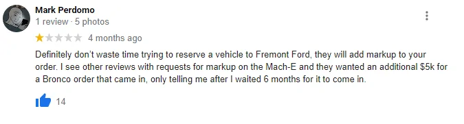 Ford Bronco FREMONT FORD PRICE GOUGING 1640786458054
