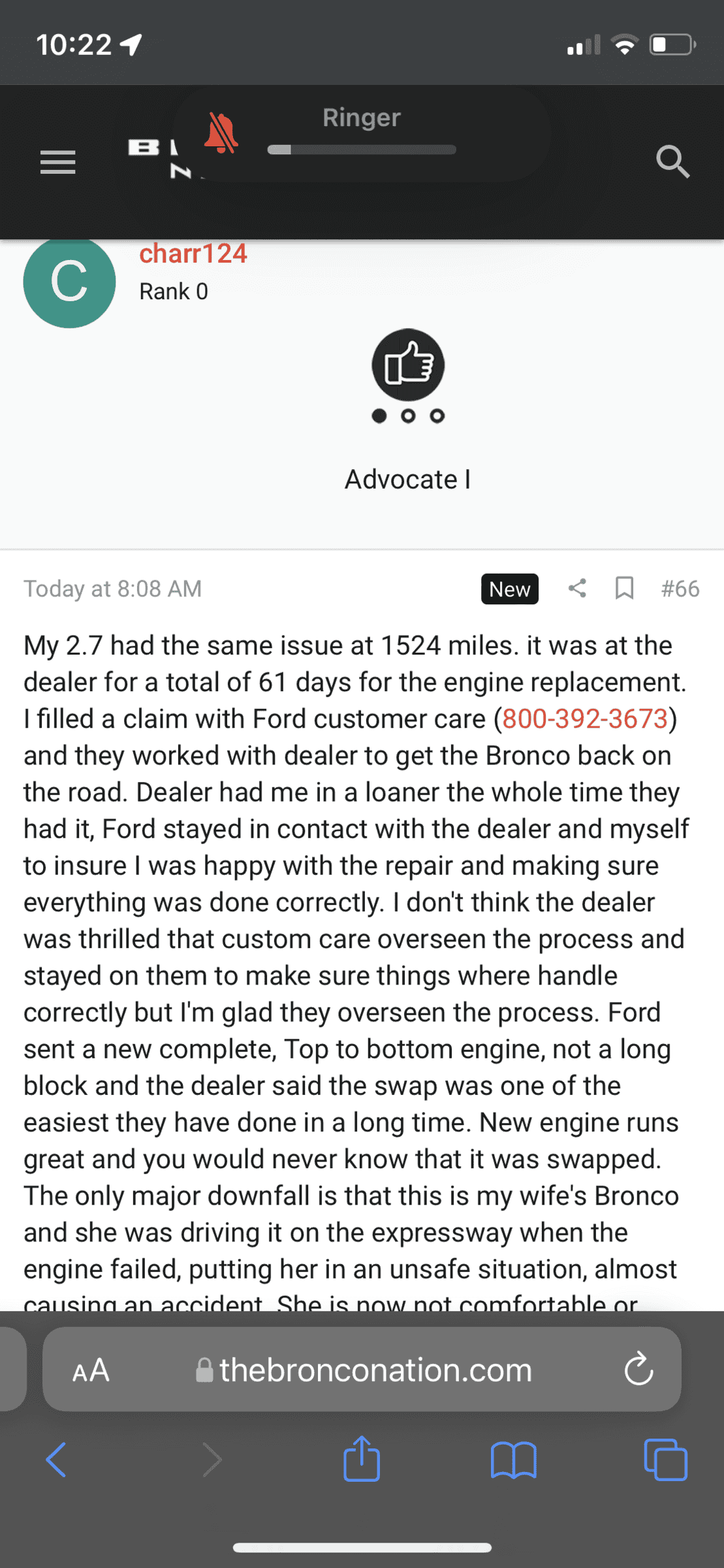 Ford Bronco 2.7L blown engine failure list . . 68 so far [Updated: December 13, 2022] D8C4C211-35A0-4728-8250-D9410A3F3A9A
