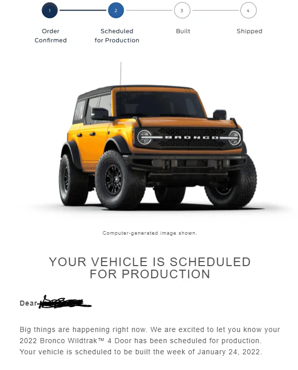 Ford Bronco 🛠 01/24/22 Build Week Group 1640888169428