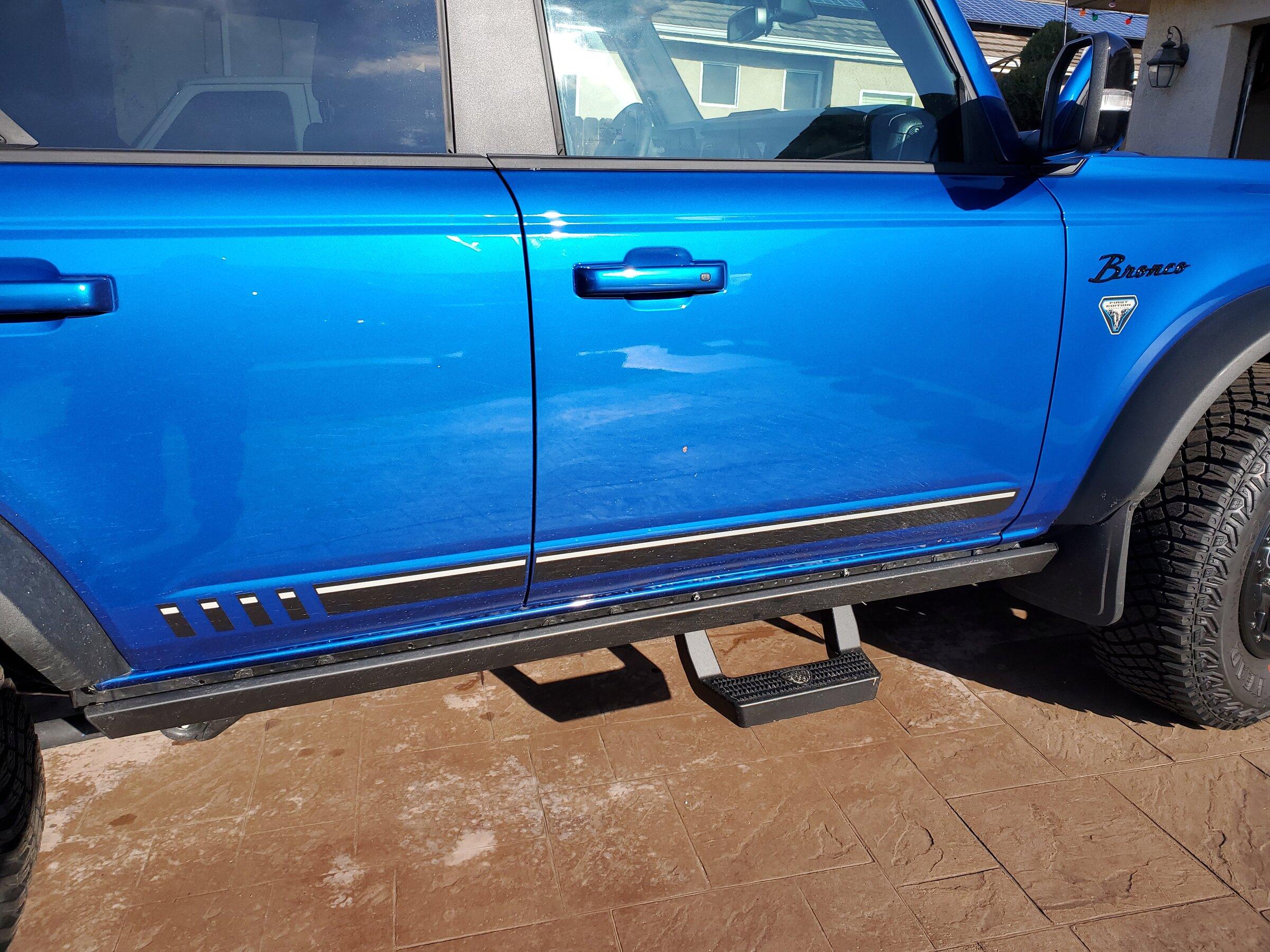 Ford Bronco Portable Passenger Entry Step (PermanentFix finished) 20211230_101614